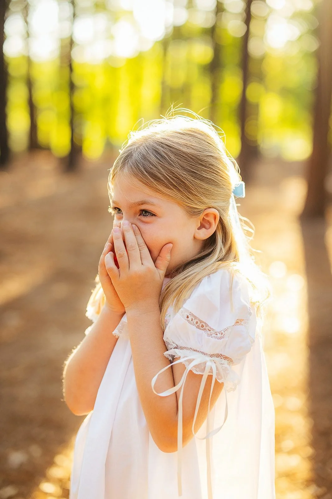 Portrait of young child at Eno River Farms — reference photo for painted portrait