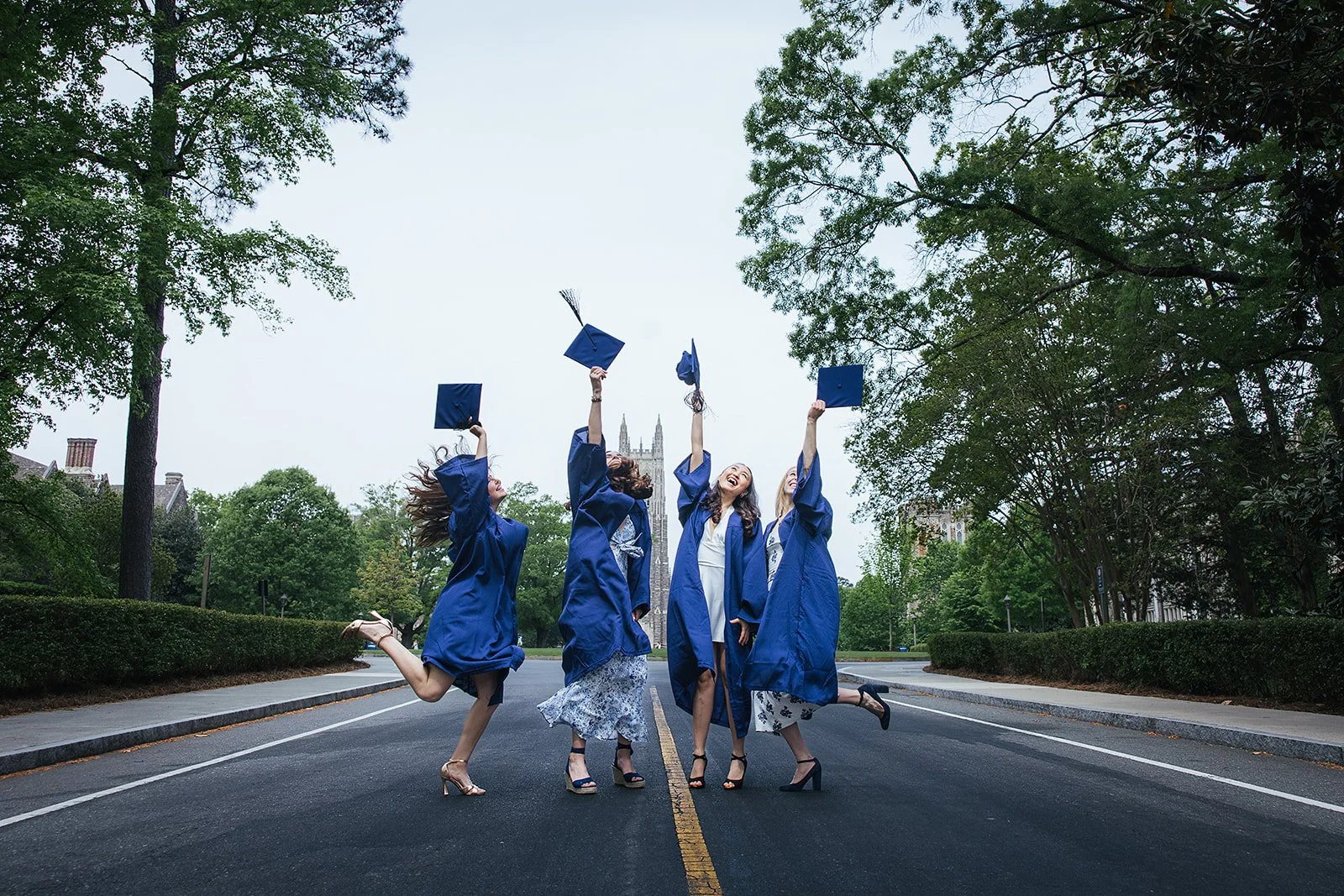 Duke Graduation Portraits | A Joyful Afternoon with Four Incredible Graduates