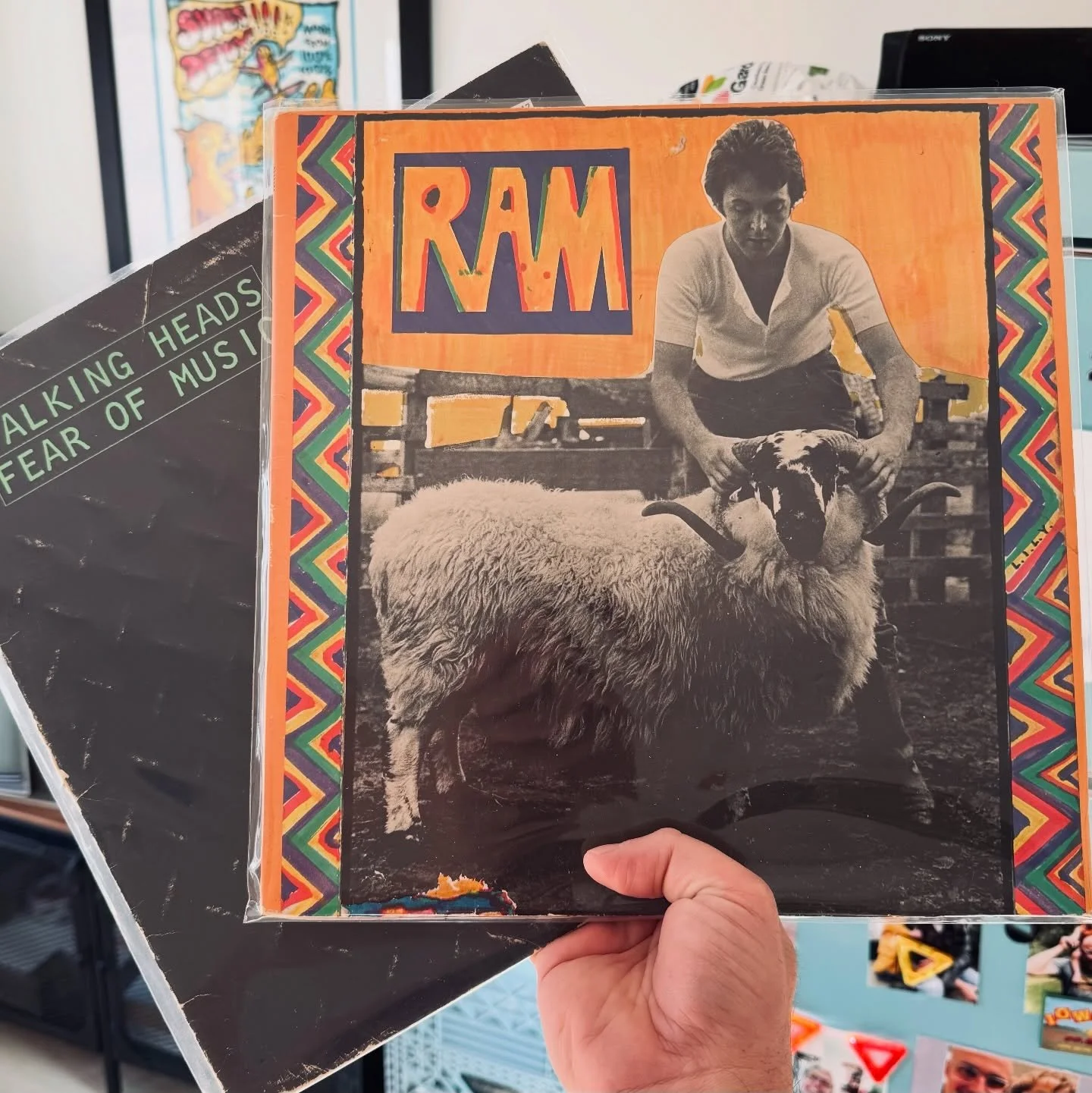 Shipped to Studio City, California. #PaulMcCartney #LindaMcCartney #TalkingHeads #Vinyl #Records #VinylRecords