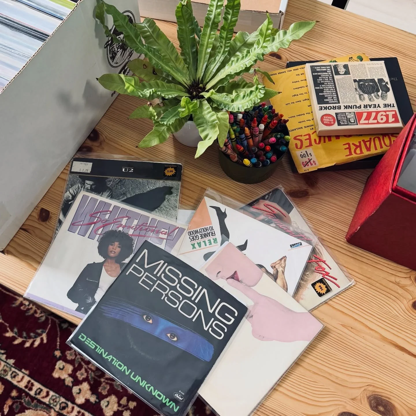 Shipped to Largo, Florida. #MissingPersons #FrankieGoesToHollywood #GoGos #U2 #WhitneyHouston