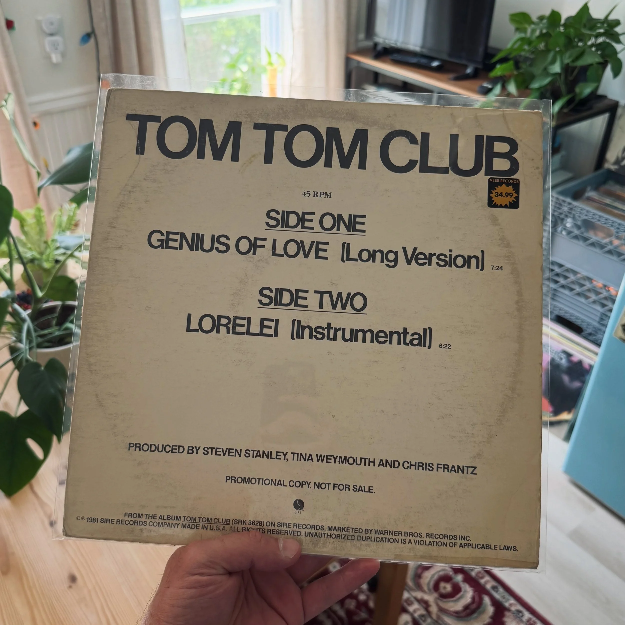 Shipped to Miami, Florida. #TomTomClub #GeniusOfLove