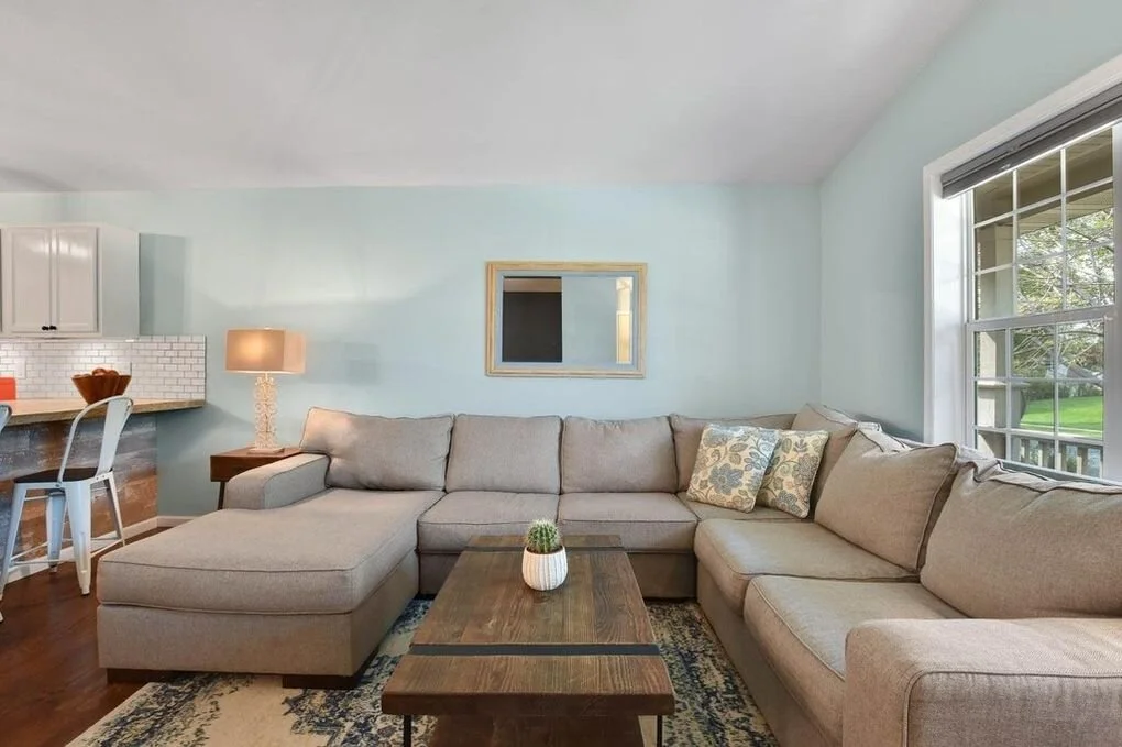 Occupied staging living room