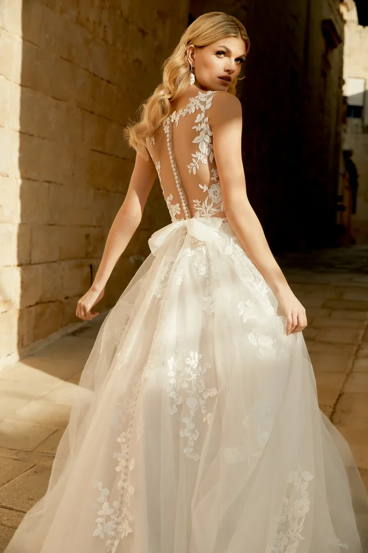 lace illusion back wedding dress.webp
