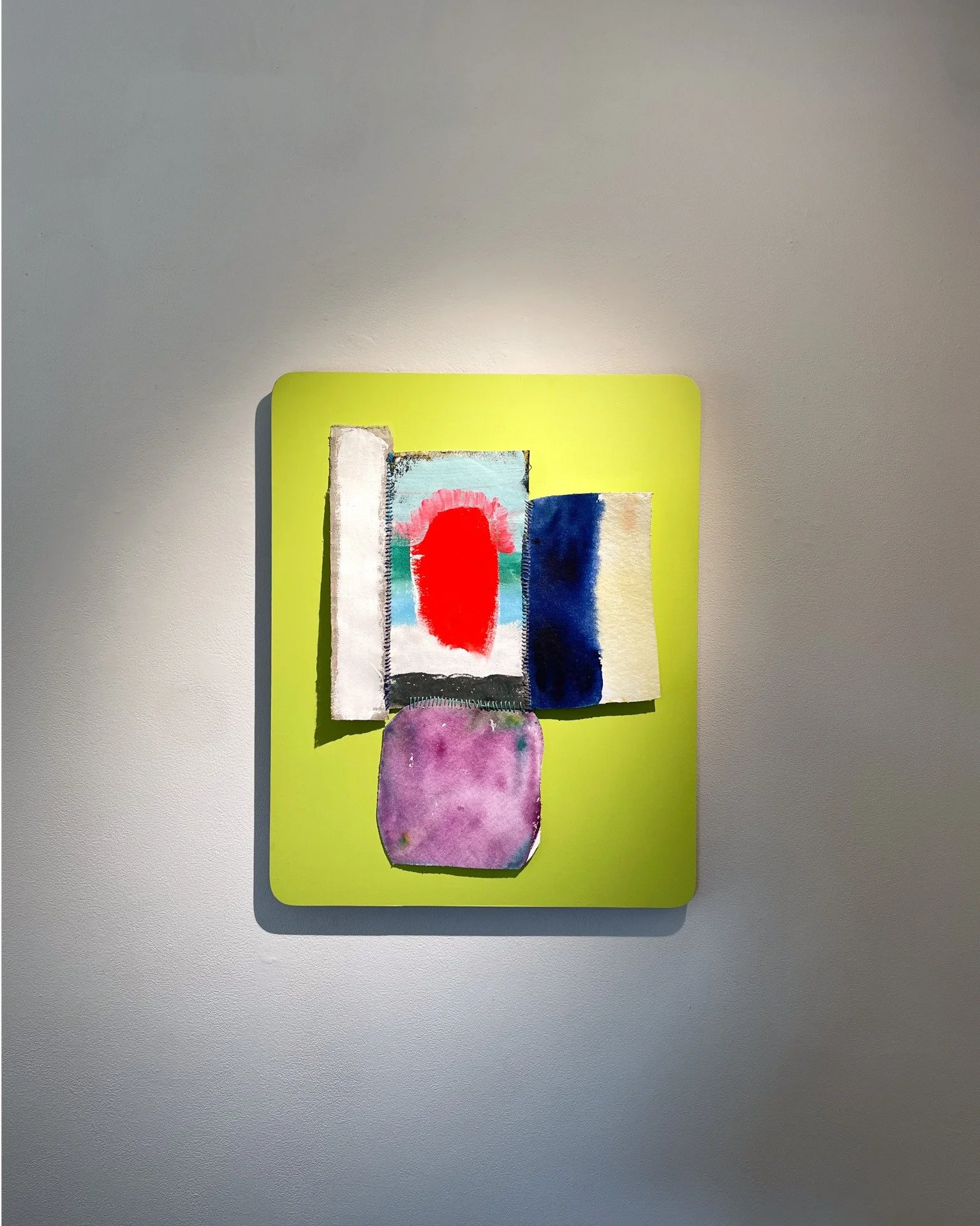 &lsquo;Blaze III&rsquo; and four details from &lsquo;Dante&rsquo;s Blaze,&rsquo; a solo painting exhibition by Christopher Beane.

In this exhibition, Beane experiments with displaying simple materials in an unconventional manner,  challenging the id