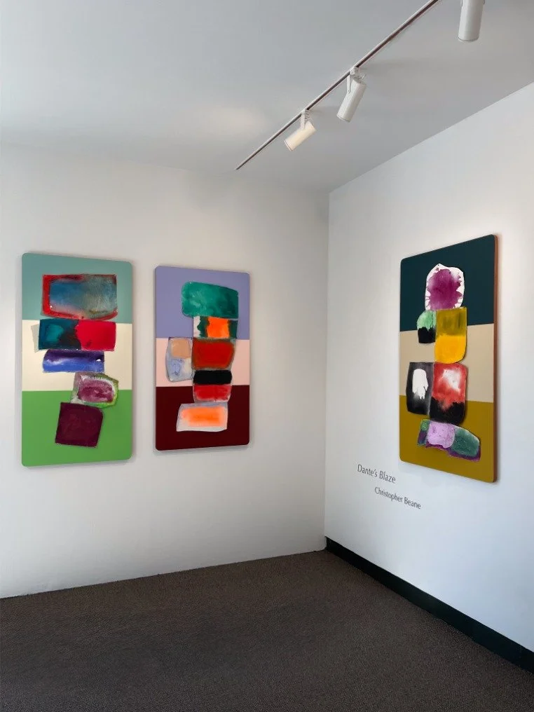 Our gallery is ABLAZE! 🔥 You don&rsquo;t want to miss Christopher Beane&rsquo;s &lsquo;Dante&rsquo;s Blaze&rsquo; exhibition, on view through November 2nd! 

Blaze XX, 2025
Mixed media on panel
48 x 24 inches

Blaze XIX, 2025
Mixed media on panel
46