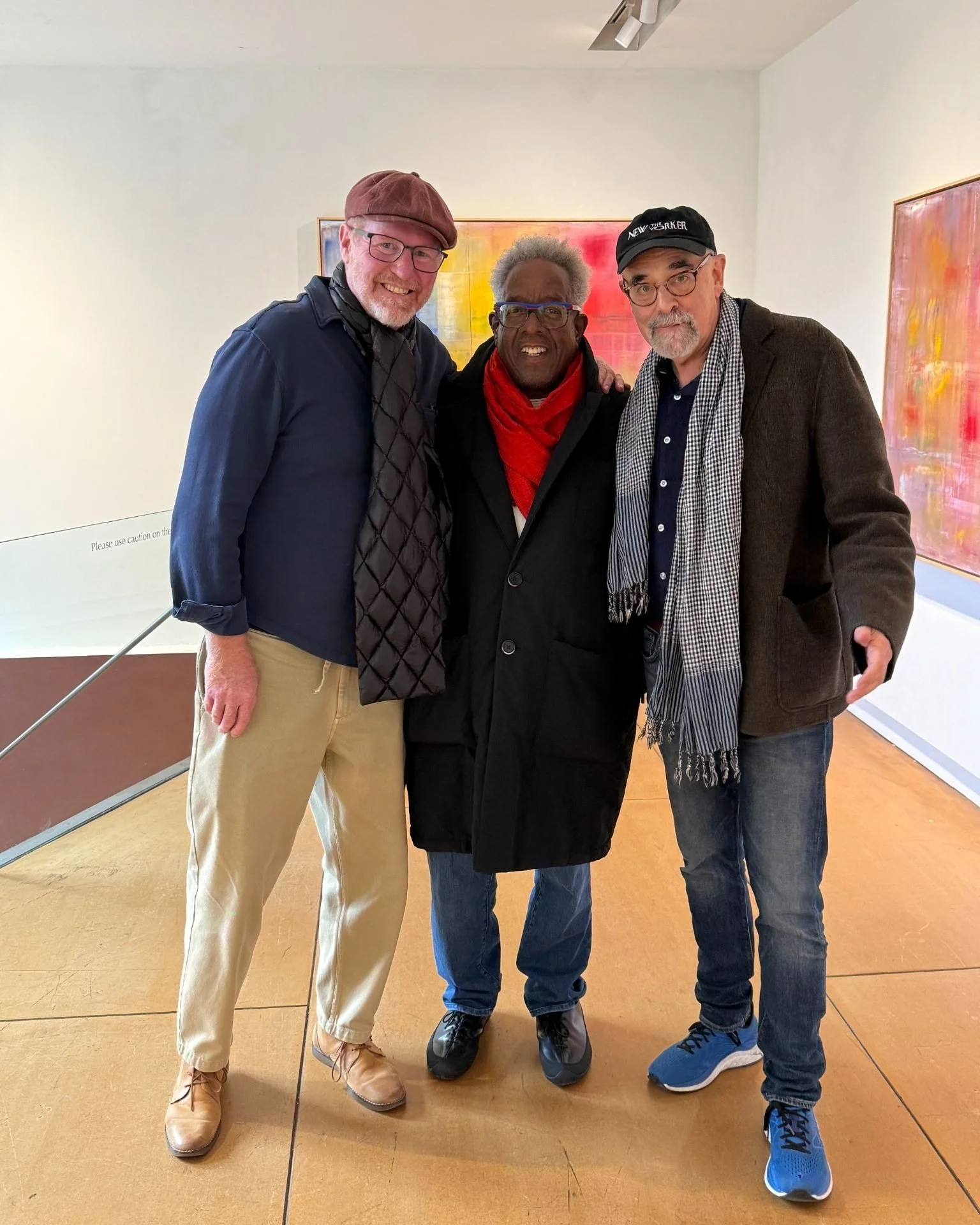 Happy birthday Stanley Whitney! 
We had the great honor of having the sublime painter drop in the gallery last week to check out Jim Watt&rsquo;s new show.

Untitled, 2024
Silkscreen in 9 colors on handmade Japanese paper

#jimkempnerfineart #nycgall