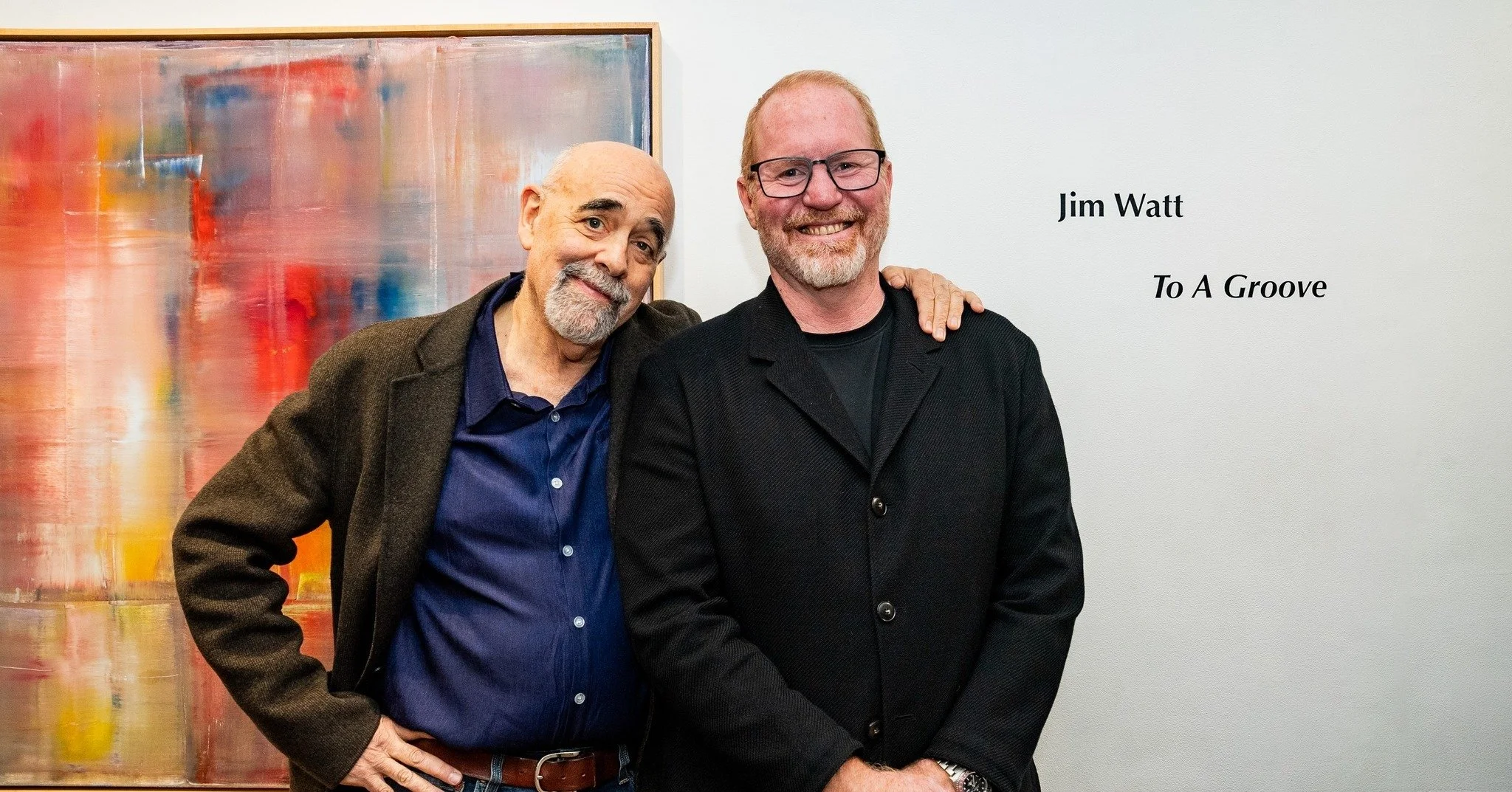 ART &amp; JAZZ

Join us TOMORROW, Thursday, Nov. 20th from 6:00 - 8:00pm, when Jim will be interviewing Jim Watt about his new exhibition, &lsquo;To A Groove&rsquo; with musical accompaniment by Antoine Drye on trumpet (@antoinedrye) and Mike Noordzy