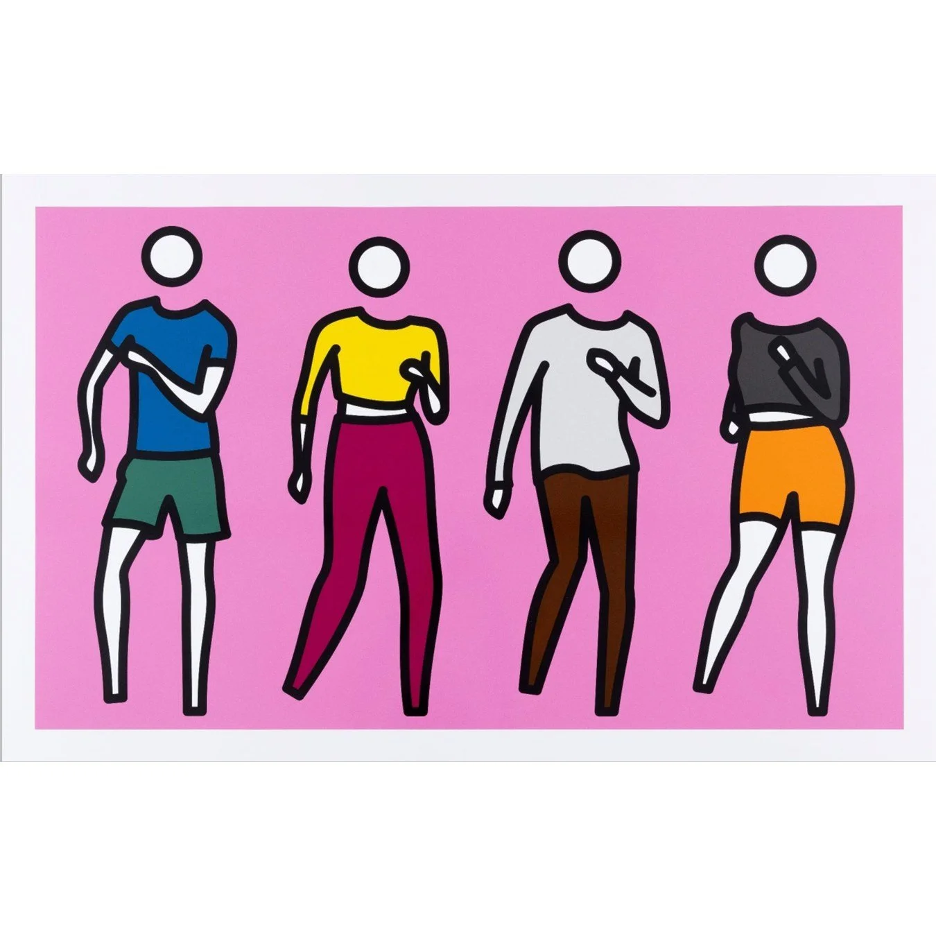 INK Miami Art Fair continues through the weekend! Please drop by if you&rsquo;re in the area and say hi! ⭐️

Julian Opie
Dance Synced: Dance I, 2024
Screenprint
37 5/8 x 59 1/2 inches
Edition of 45

Tom Slaughter
New York Day I, 1992
5-color screenpr