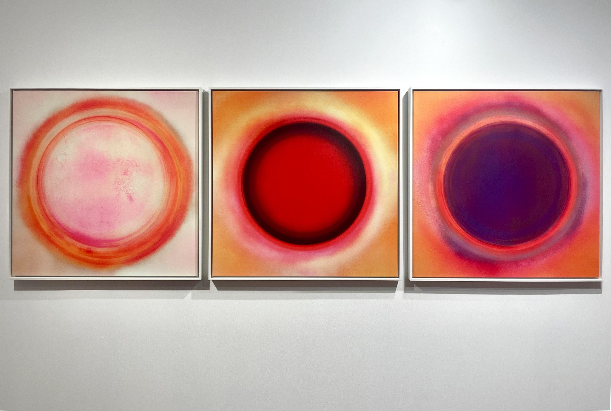 David Mitchell&rsquo;s work forming a syzygy &ndash; a roughly straight-line configuration of three or more celestial bodies in a gravitational system.

Perihelion 34, 2025
Photograph on Ilford Galerie Decor matt cotton canvas
36 x 36 inches
Edition 