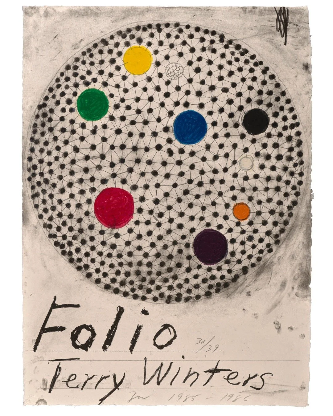 Sneak peek into the new Terry Winters folio arrival~

Folio, 1985-86
Portfolio of eleven lithographs in color
31 7/16 x 22 11/16 inches
Edition of 39 plus 6 AP and 1 PP

Published by ULAE

#jimkemperfineart #nycgallery #terrywinters #lithograph #fine