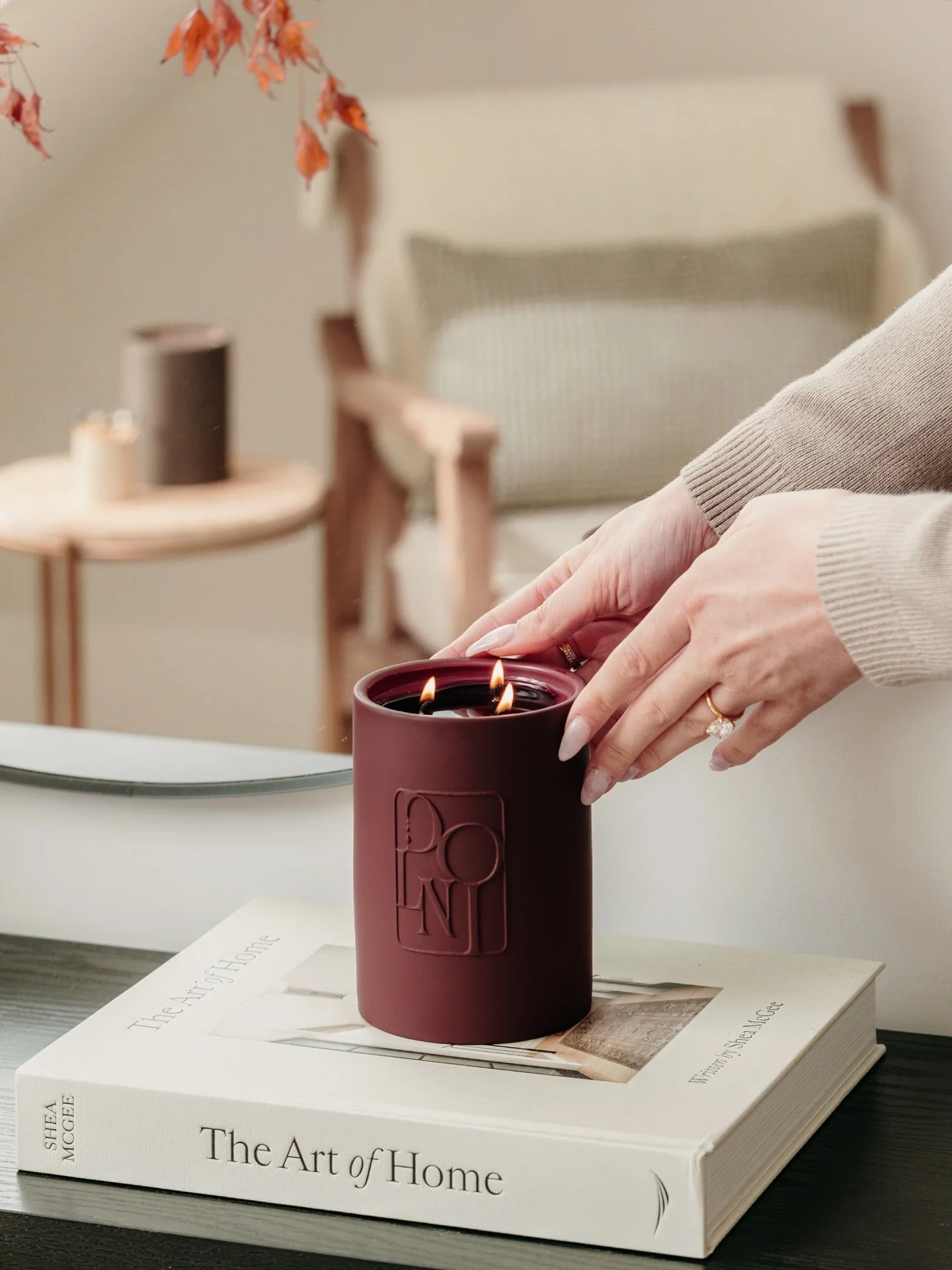 Lifestyle product shots for @chloejade.home at the absolutely stunning @talltrees.and.scandidreams 😍