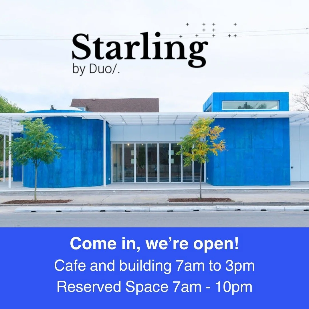 Welcome to Starling at 3243 W. 16th St. in North Lawndale. Swipe through these pics to see the different spaces available at Starling. While these spaces are available to rent for any event or occasion, they are also open to the public for free when 