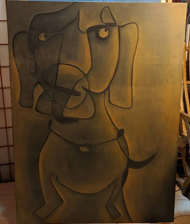 Latest piece, made with one continuous line and one color.