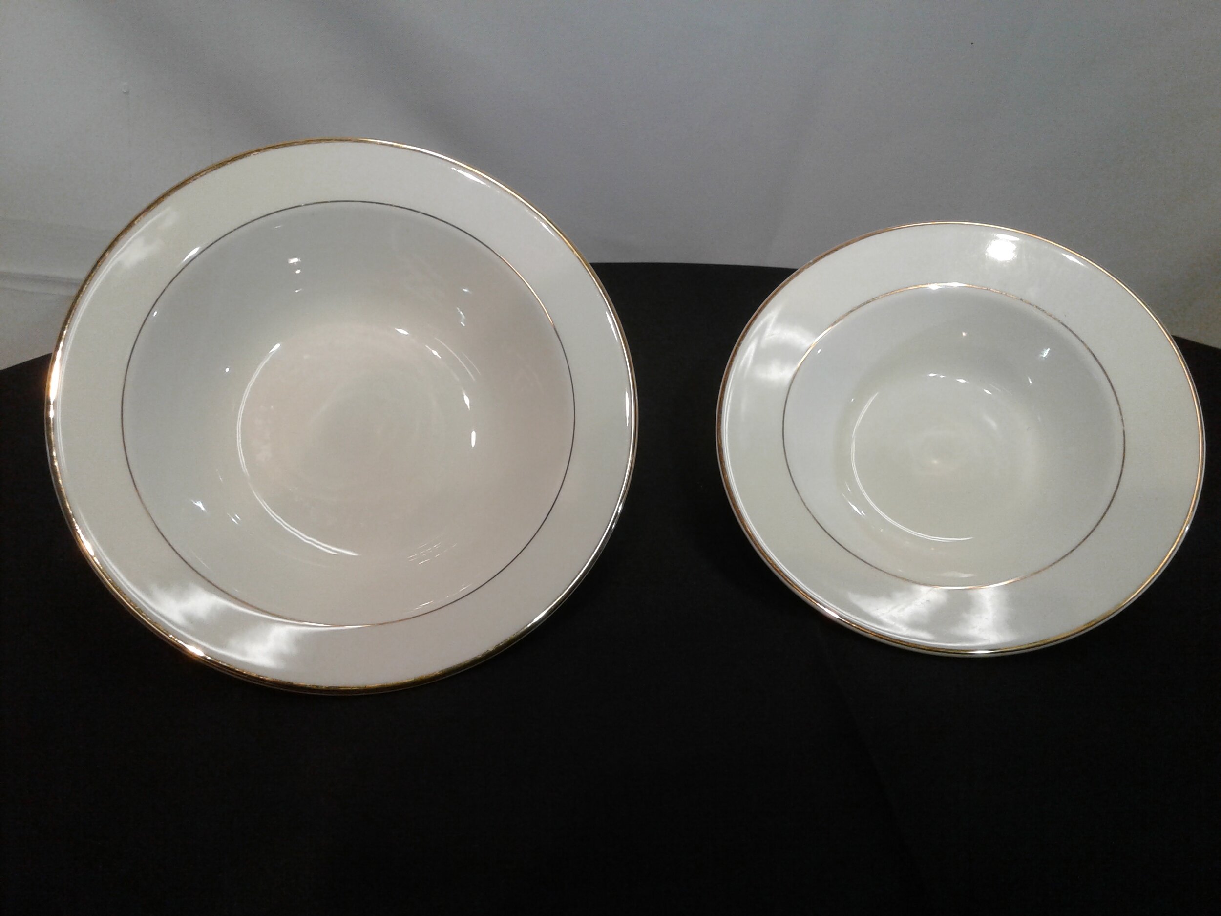 Gold Rim Collection Bowls, $1.55 each / day