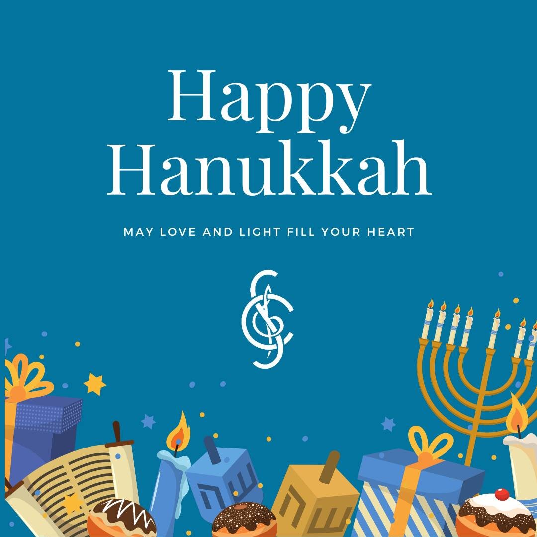 Happy first night of Hanukkah from The Singers' Club of Cleveland! May your holiday be full of joy and light. 🕯
