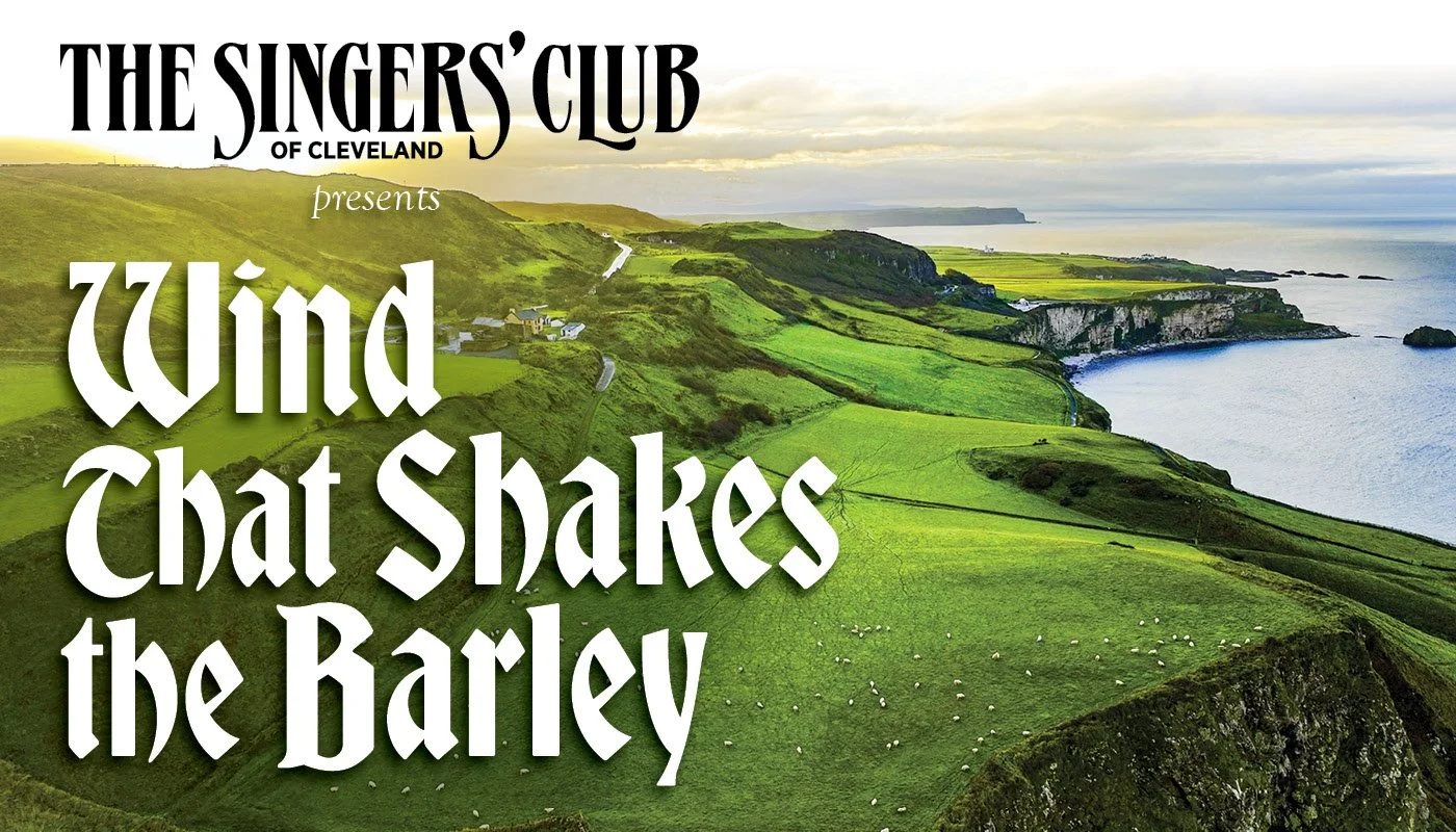 Got plans next weekend? You do now! 😄

Only about a week left until our two performances of Wind that Shakes the Barley! Be sure to secure your tickets soon! 🎟

Our evening concert will be at First Baptist Church of Greater Cleveland [3630 Fairmoun