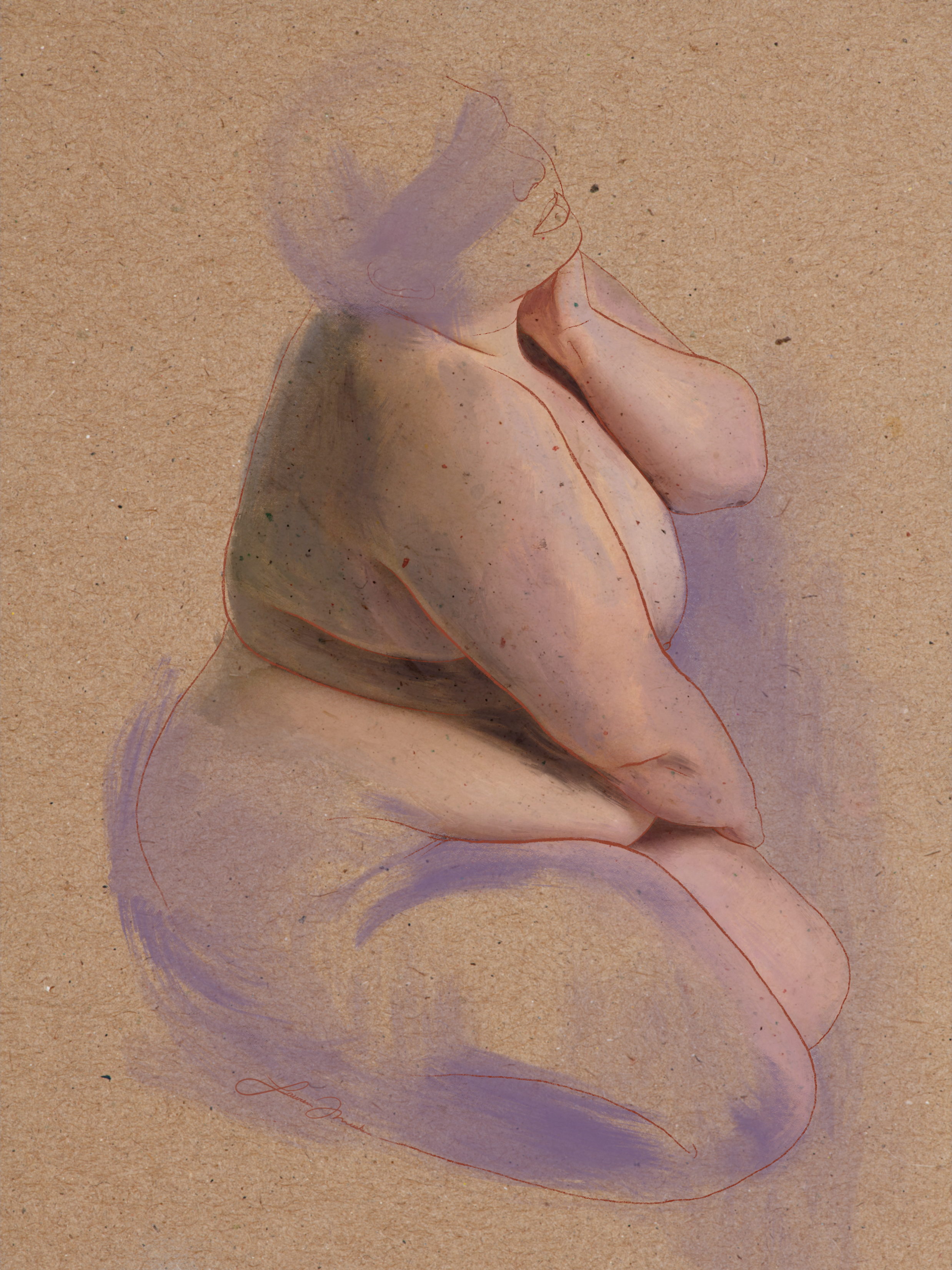   Naked Identity I , Digital media, 2023, 10” x 8” 