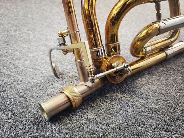 Thank you all for your birthday wishes!!! #brassrepair #trombone #demo #uniball #conversion #brass #instruments #instagram #followus