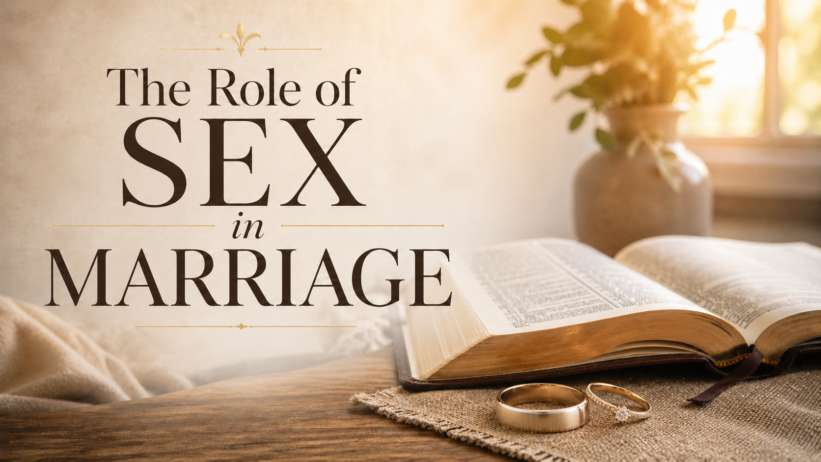 The Role of Sex in Marriage