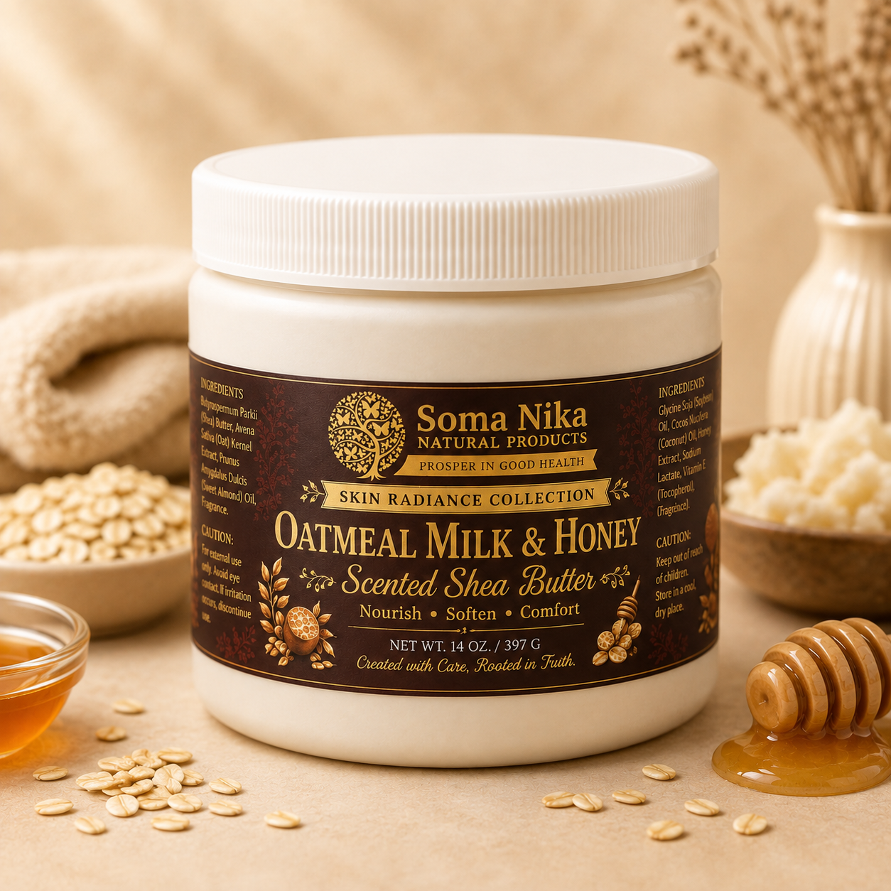 Oatmeal Milk & Honey Scented Shea Butter $3.00