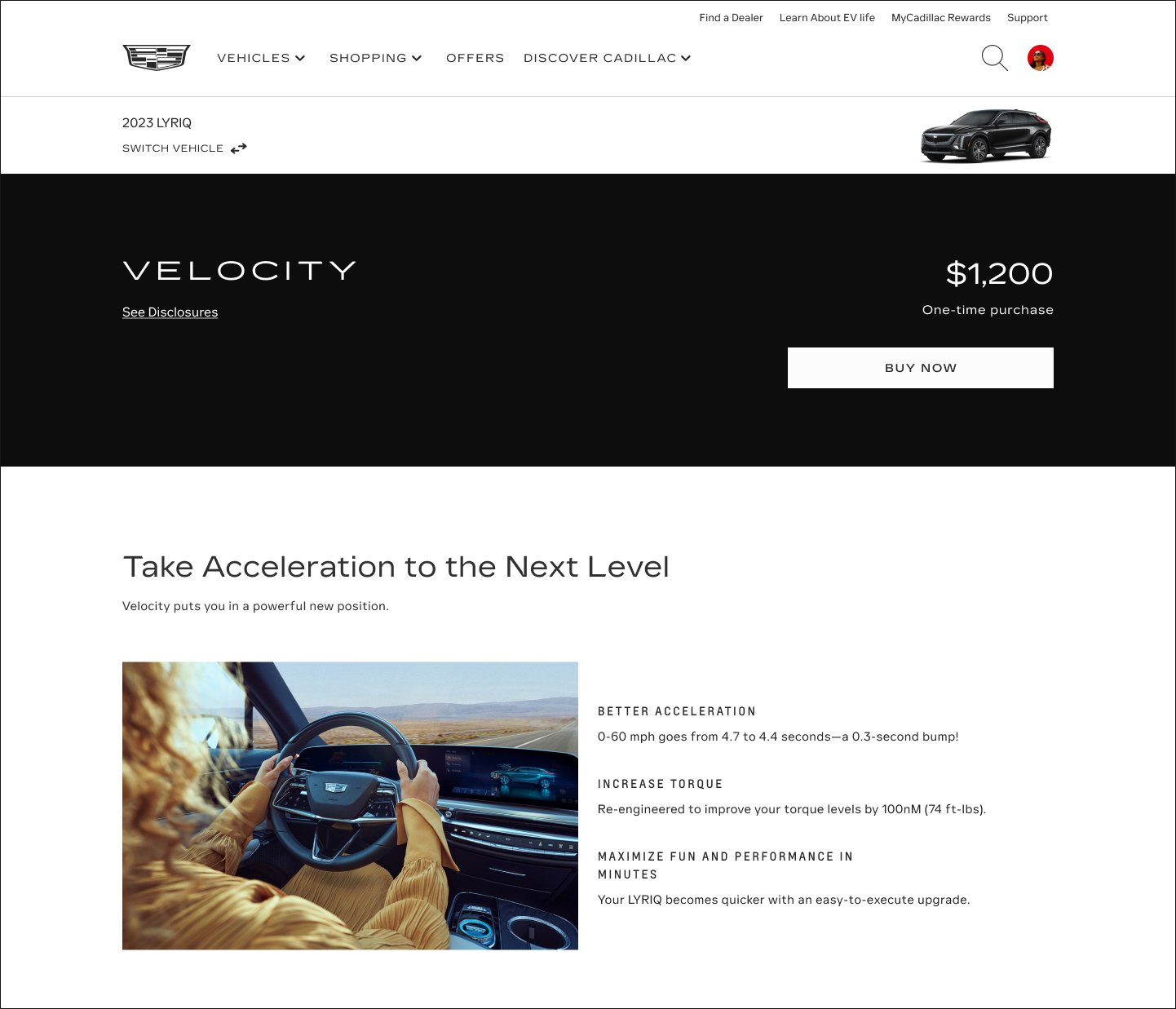 Velocity Upgrade - Product Detail Page - 2023