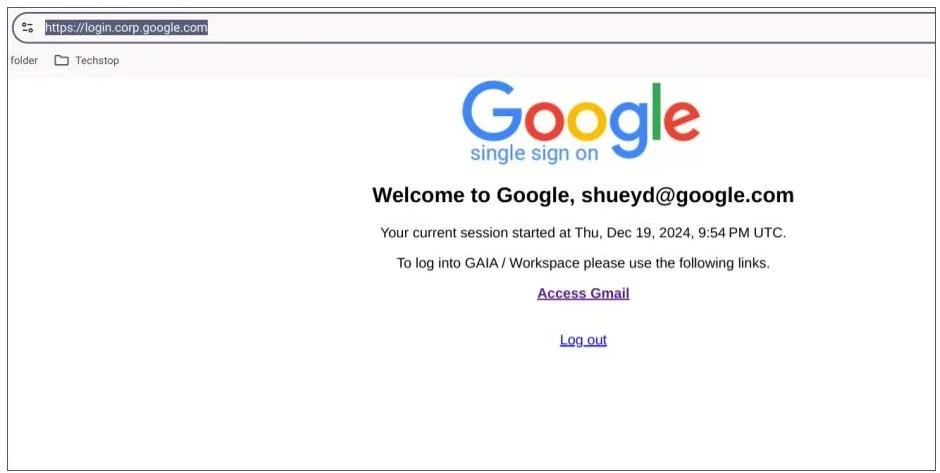 Single Sign On at Google - Before