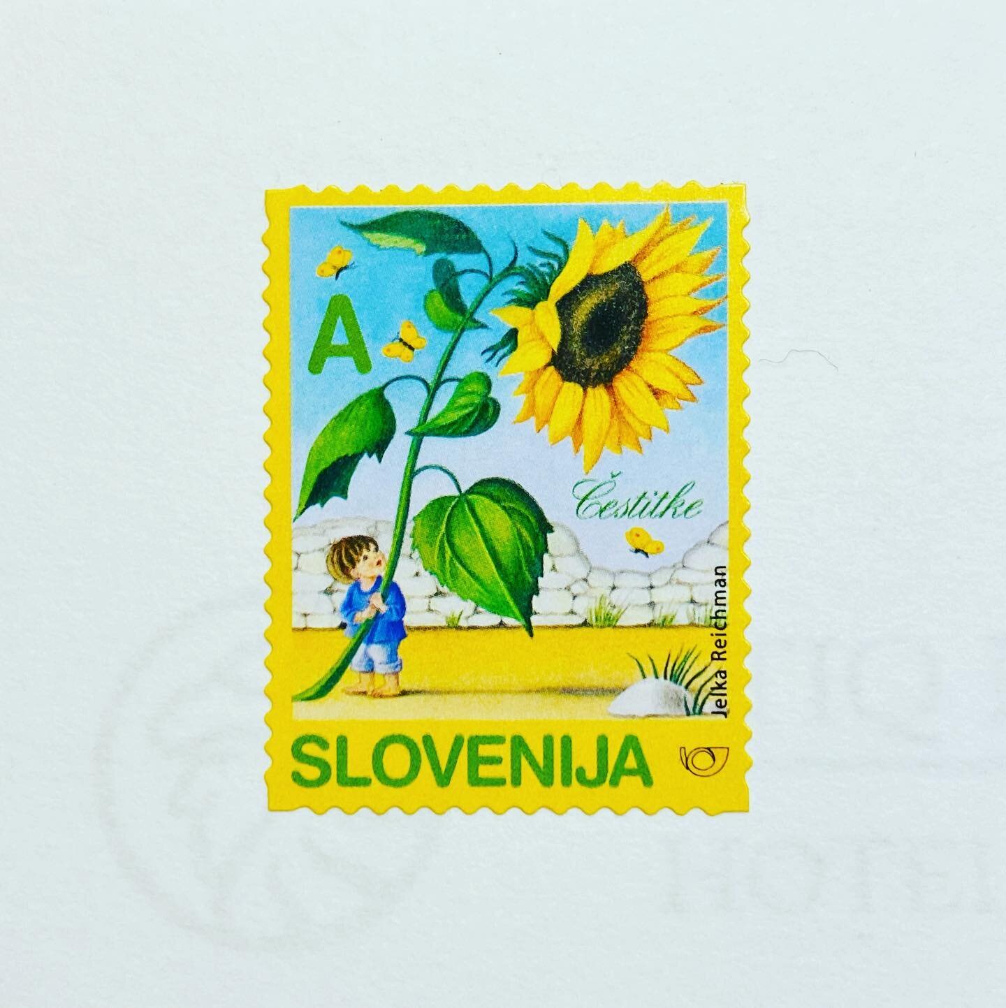 Sketchy Wednesday&rsquo;s 
.
Happy Spring on this beautiful day.
In addition to sketching the journals we&rsquo;re a repository for all the ephemera I collected. 
Here is a stamp from #slovenia known as #thesunnysideofthealps 
.
KBL
.

#coffee #espre