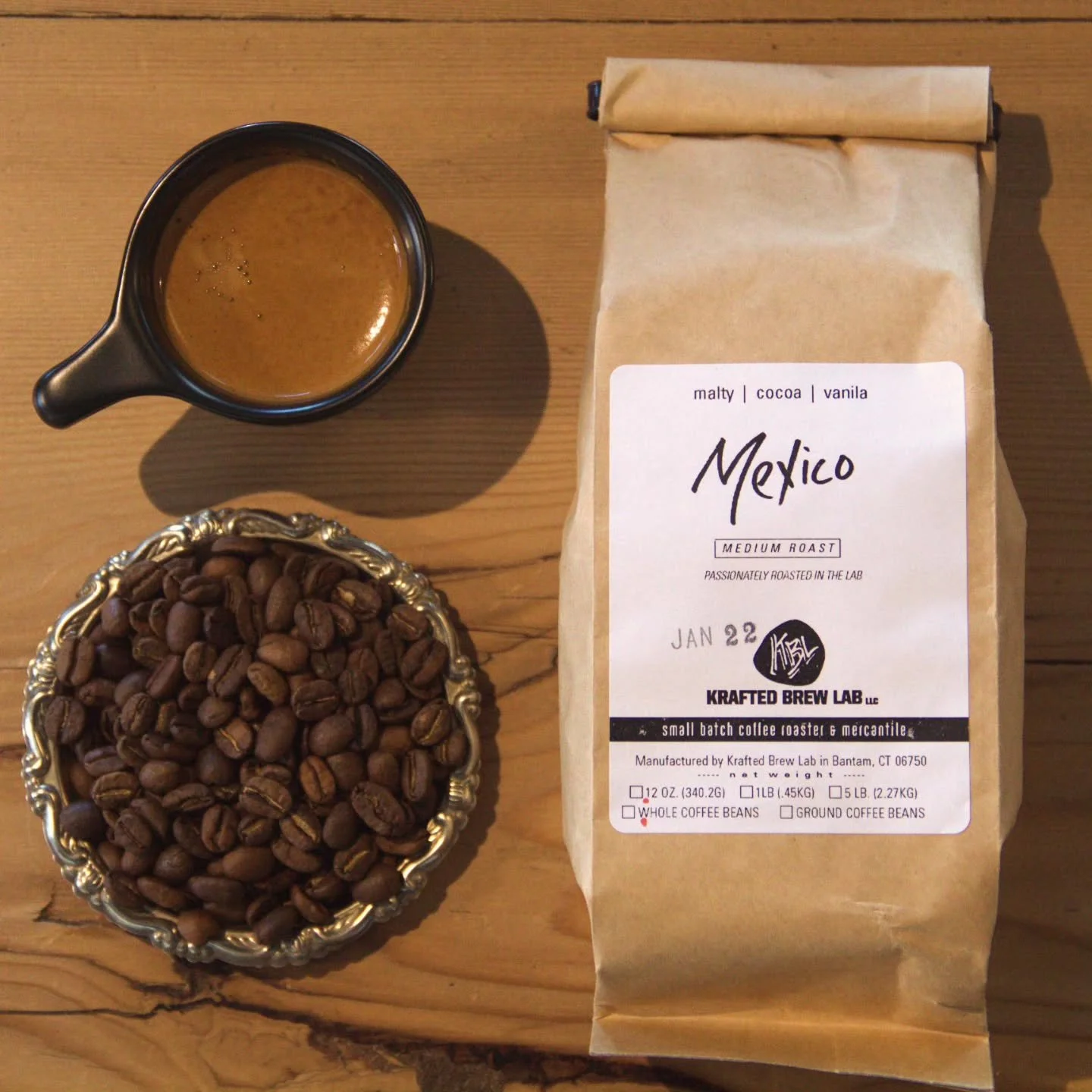 📸 Our Latest Batch of Mexico Beans
.
From the Lab this week we offer six Single Origins!
- Mexico | Notes: Malty, Cocoa, Vanilla
- Peru | Notes: Plum, Pear, Kiwi (Organic)
- Kenya | Notes: Cane Sugar, Tamarind, Peach Tea 
- Nicaragua | Notes: Peanut