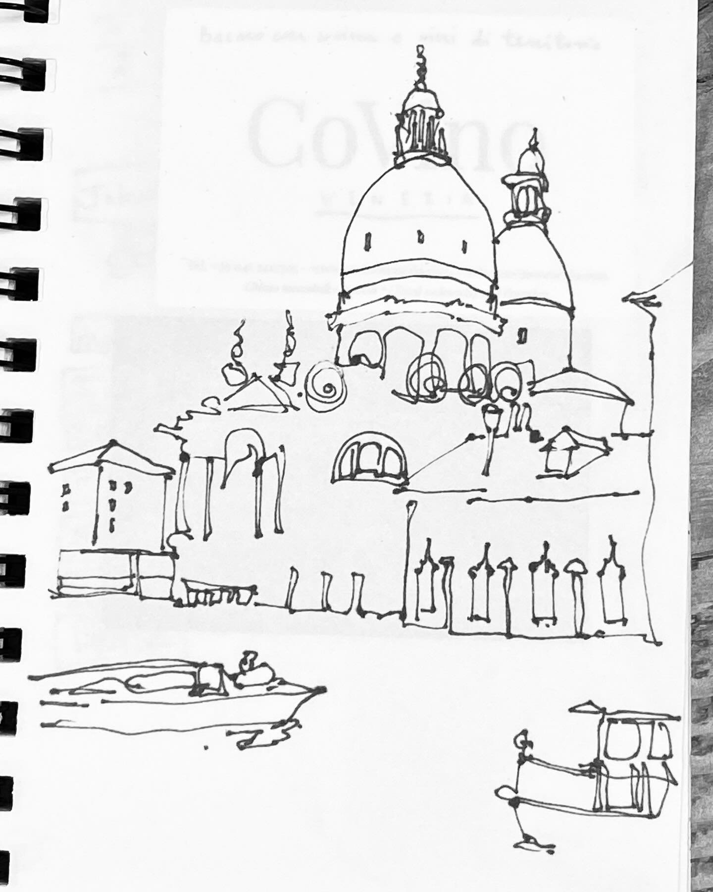 Sketchy Wednesday&rsquo;s (is back!)
.
In honor of the #venicebiennale currently going on in the magical city of Venice, Italy here&rsquo;s a sketch with the #SanGiorgioMaggioreChurch across #thegrandcanal
.
KBL