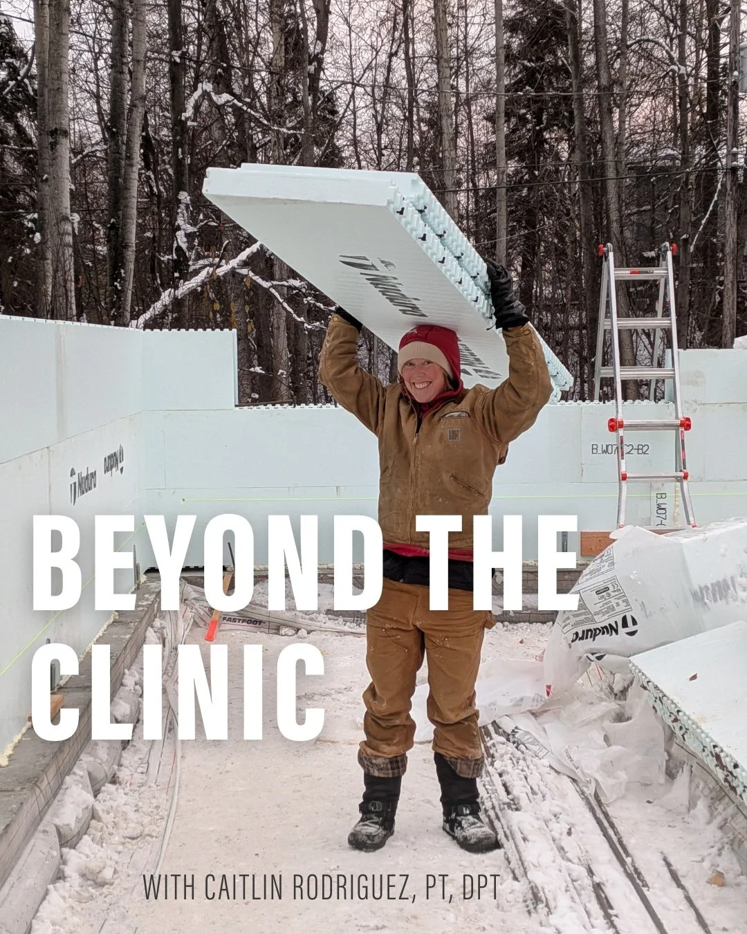 Cait Rodrigiez DPT, a skilled provider from our downtown clinic is taking some time off this winter to build a house. She reports feeling strong and excited to learn all things homebuilding! 

If construction sounds too heavy for you, Progressive Phy