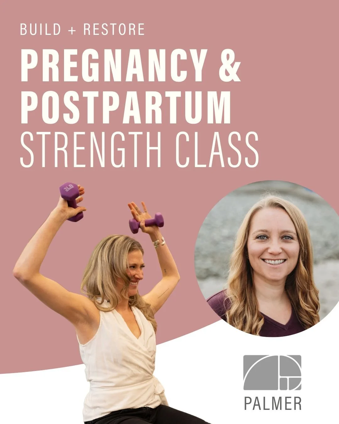 From bump to beyond, we&rsquo;re bringing strength to Palmer!

Pregnancy + Postpartum Strength is a 6-week, PT-led class for pregnant moms through 2 years postpartum. Led by pelvic floor specialist Keanna Gross, PT, DPT, the class focuses on core con