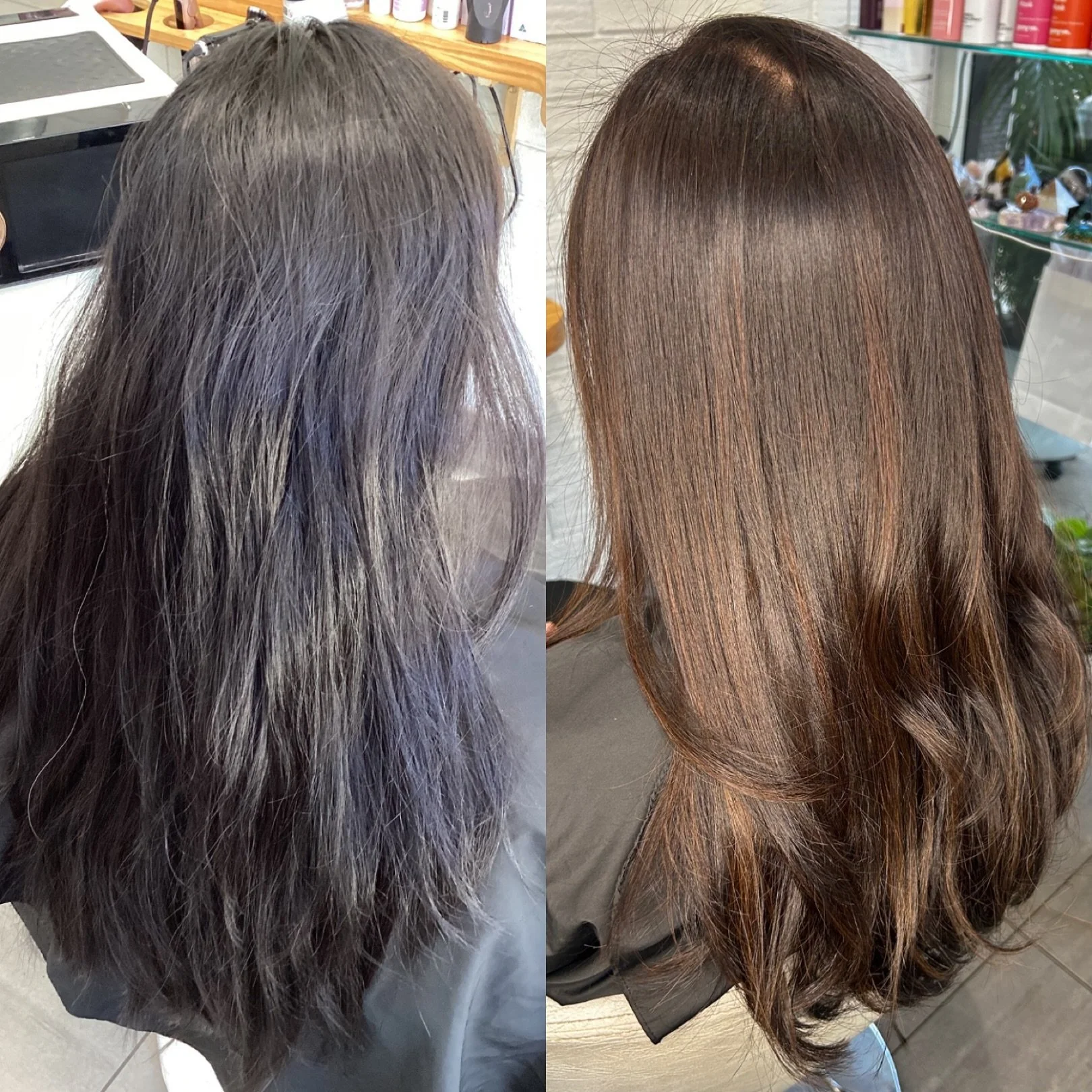 Subtle warm Brunette 🤎🌸
-
@dnaorganics @everescents_organic_haircare 
-
#blossomorganichair #organichaircolour #brunette #subtlehaircolour #warmhaircolour #glossyhair #foils #vegansalon #sustainablesalon #forsterhairsalon #healthyhair #longhair