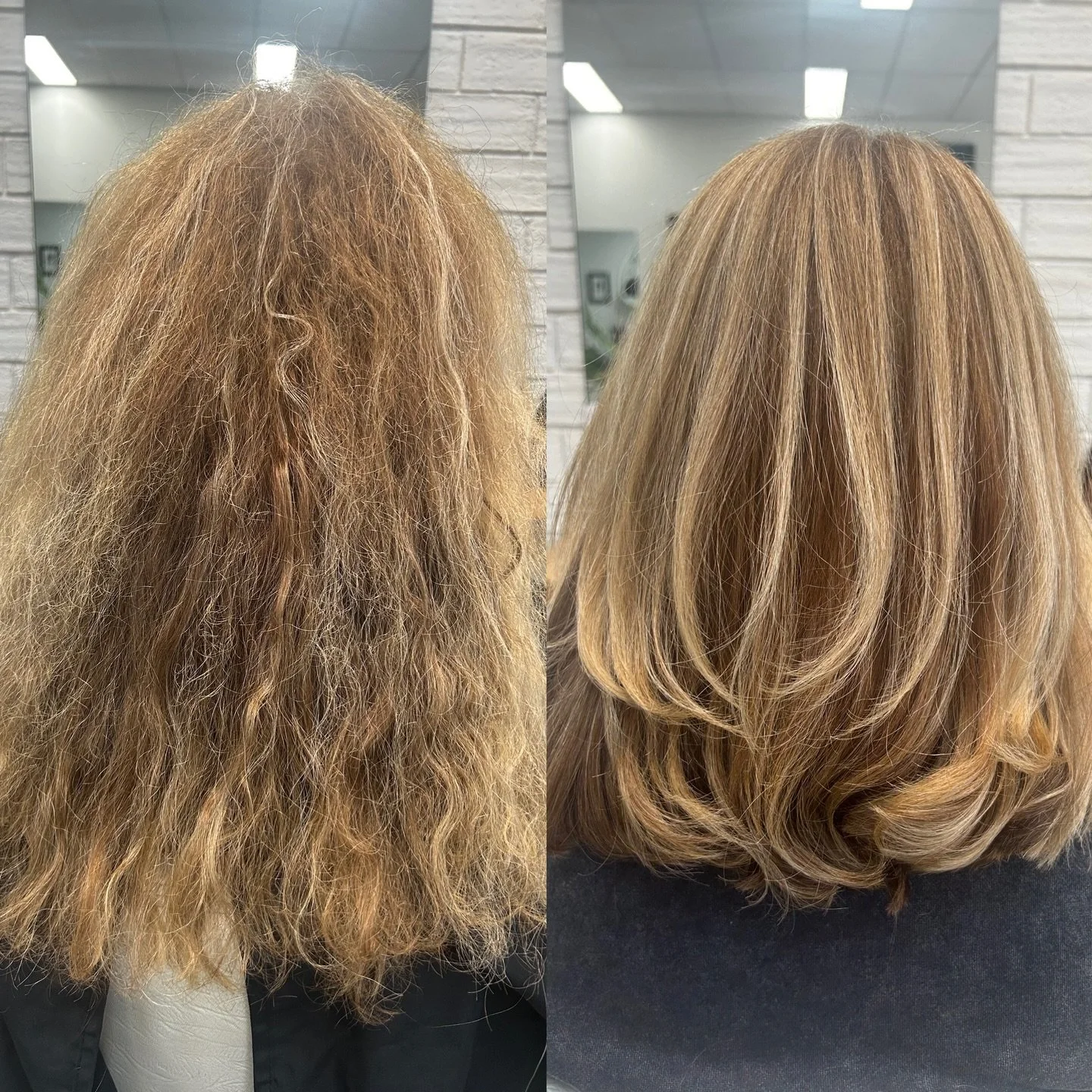 From damaged to bouncy and shiny what a hydration treatment and cut can do 🤩🤍
-
@everescents_organic_haircare #everescentsorganichaircare 
#blossomorganichair #haircut #organichairproducts #organicsalon