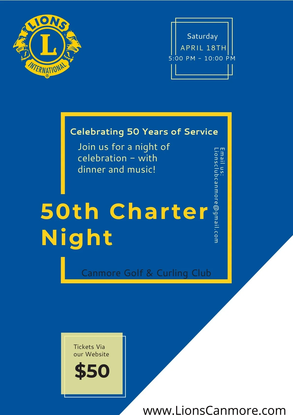 Lions Club 50th Charter Night 
