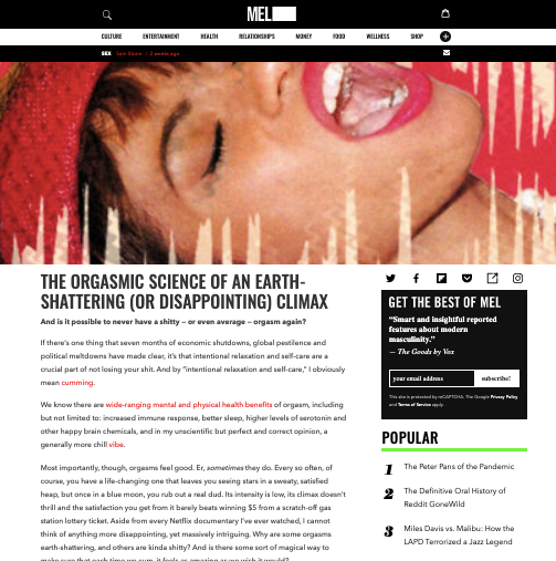 Mel Magazine October 2020