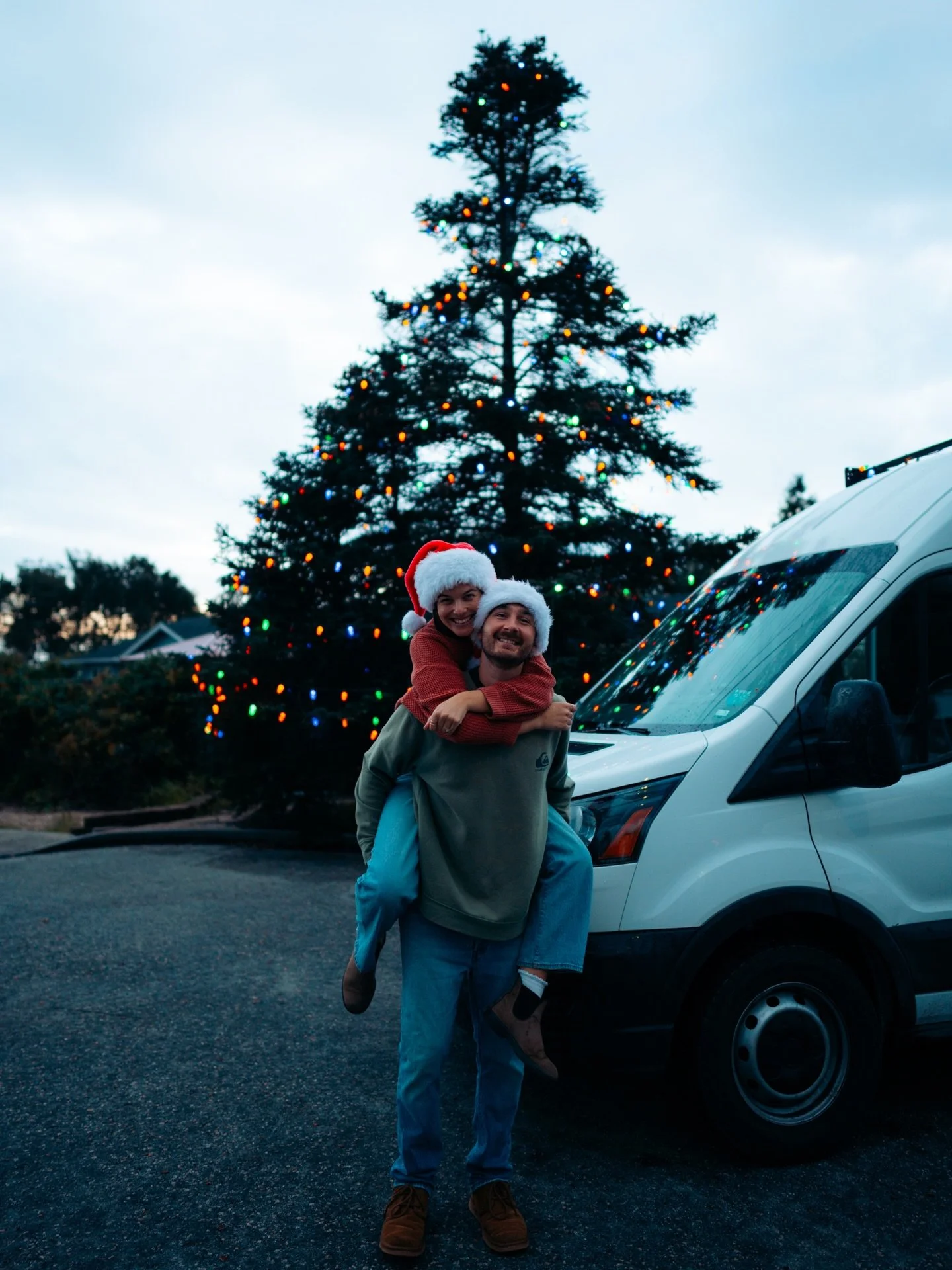 Merry Christmas from our van to yours (or whichever type of dwelling you call home)!! 🎄

Nico and I spent the holidays in Santa Cruz with my family. We had dinner at my dad&rsquo;s (this giant Christmas tree is in his yard!) and opened gifts this mo