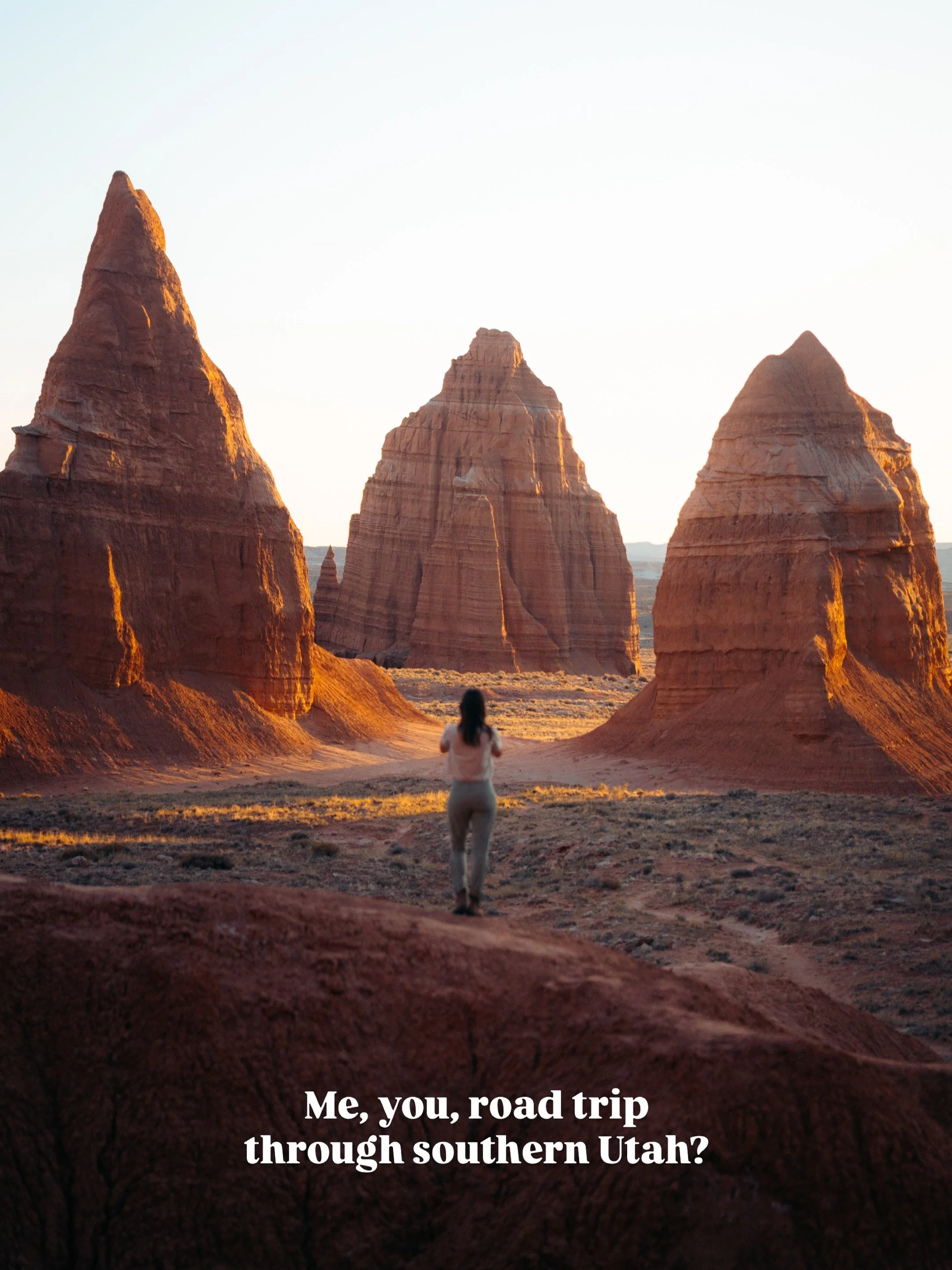 Who&rsquo;s coming? 🚐💨🏜️

Make sure you are following @nomadmaddie_ for more road trip itineraries &amp; national parks! 

Lemme know who you&rsquo;re bringing on this road trip!

🔎 Search My Posts:
#nomadmaddieinutah

#southernutah #utahroadtrip