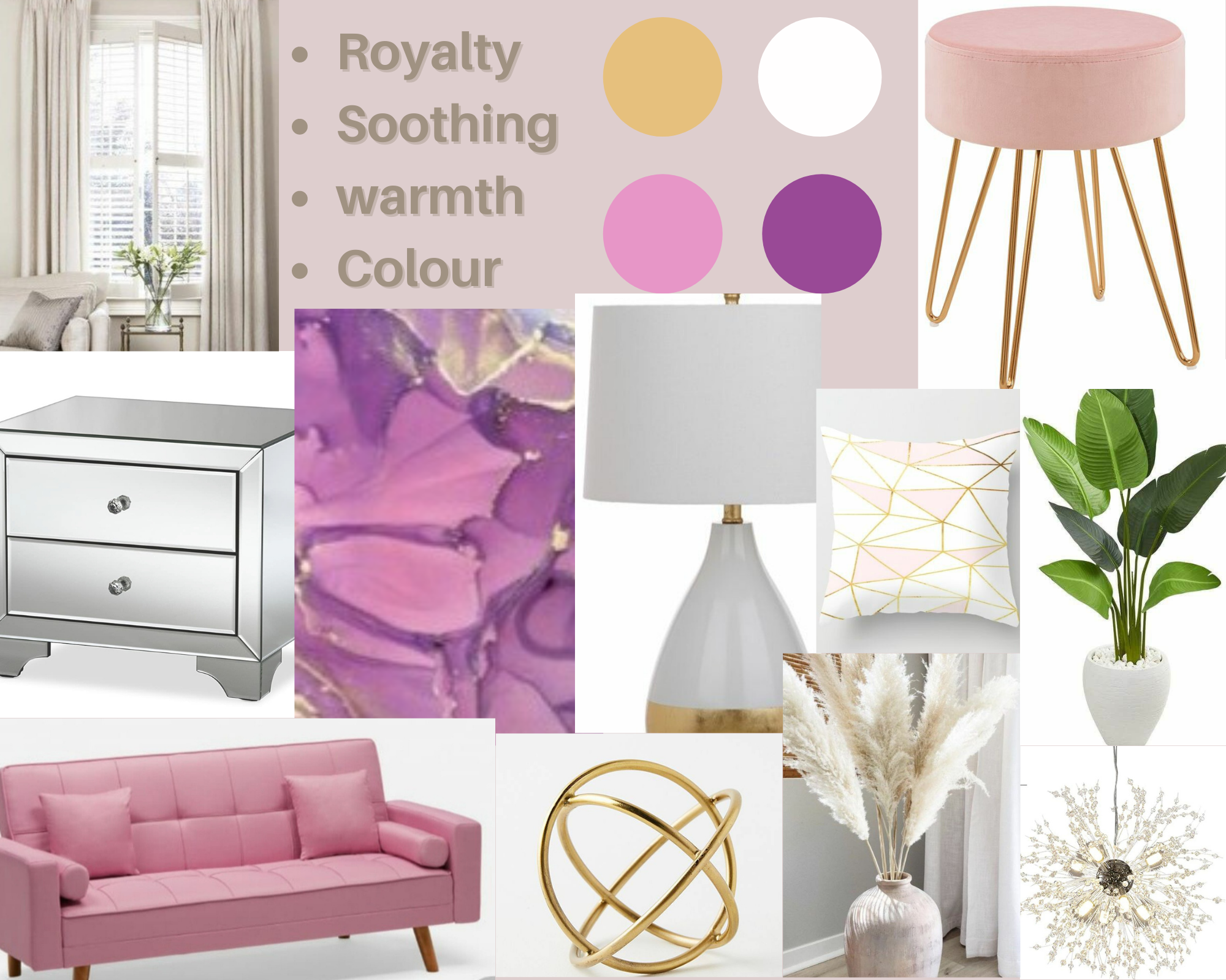 Pink Soft and Dainty Flowers Color Inspiration Moodboard Photo Collage.png