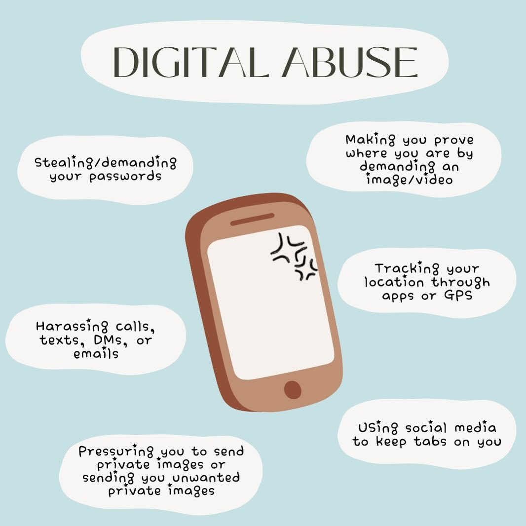 Digital abuse is a little talked about, but ever increasing, form of abuse. Digital abuse is the use of technology to harasses, stalk, demean, control, coerce, or threaten a victim. 

#domesticviolenceawareness #domesticabuseawareness #digitalabuse #