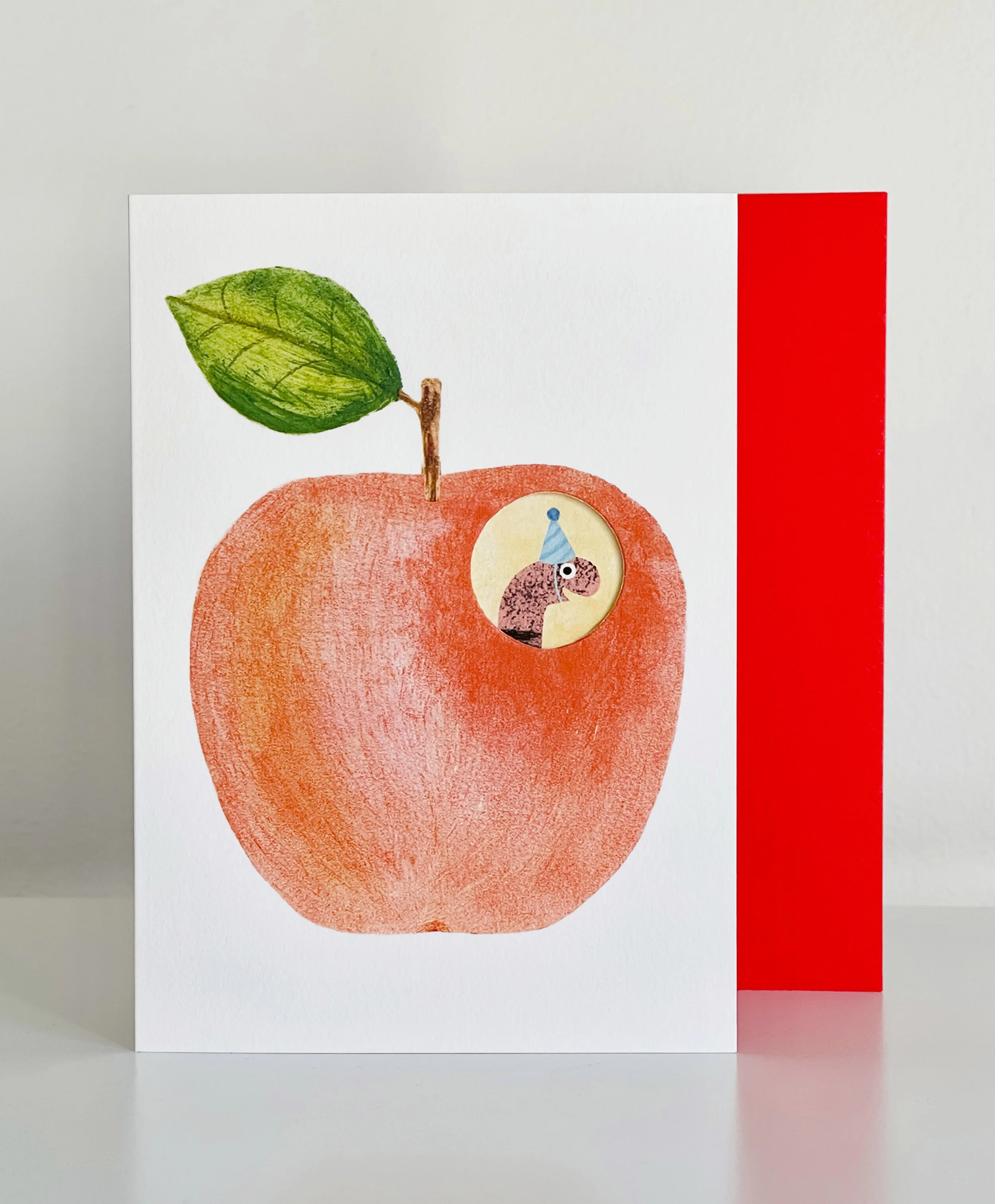 Happy Birthday Apple Worm Card red env web.jpg