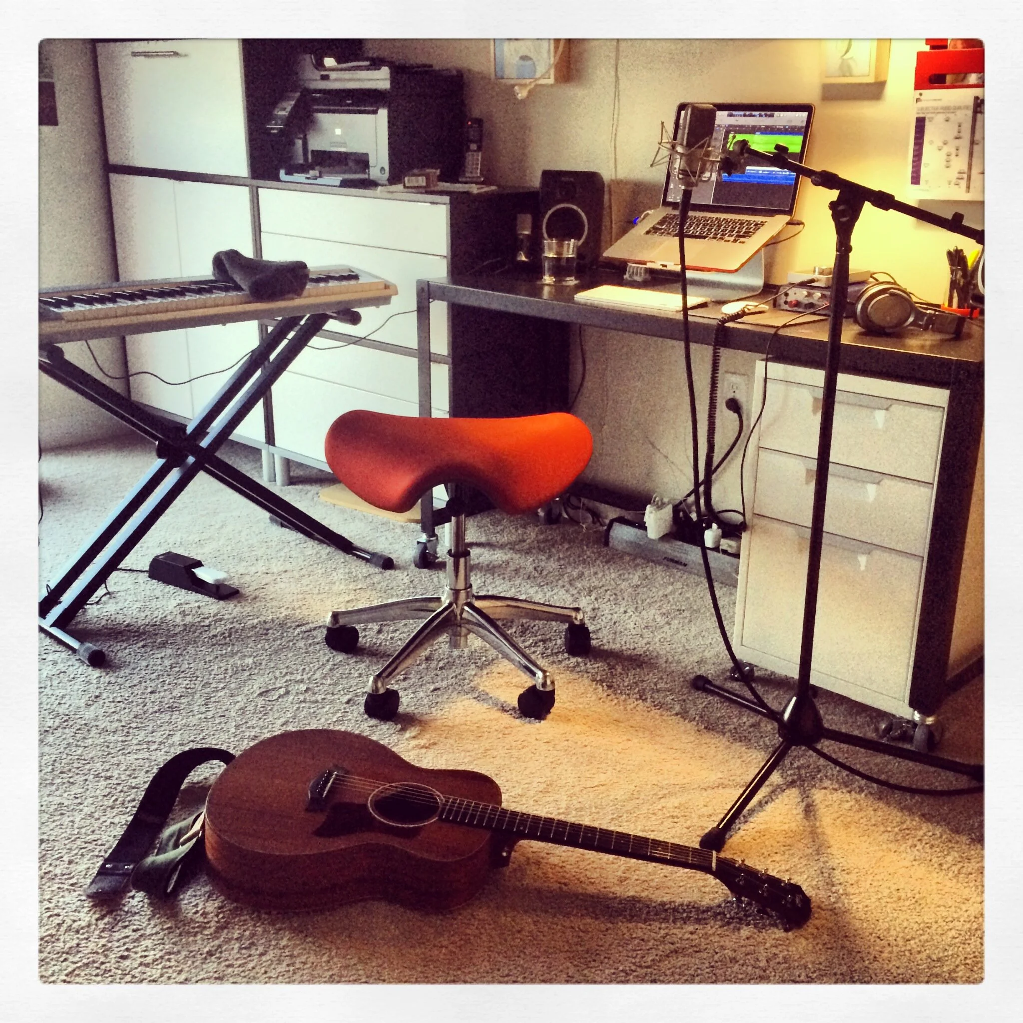 “Burn” music production while still in the demo stage