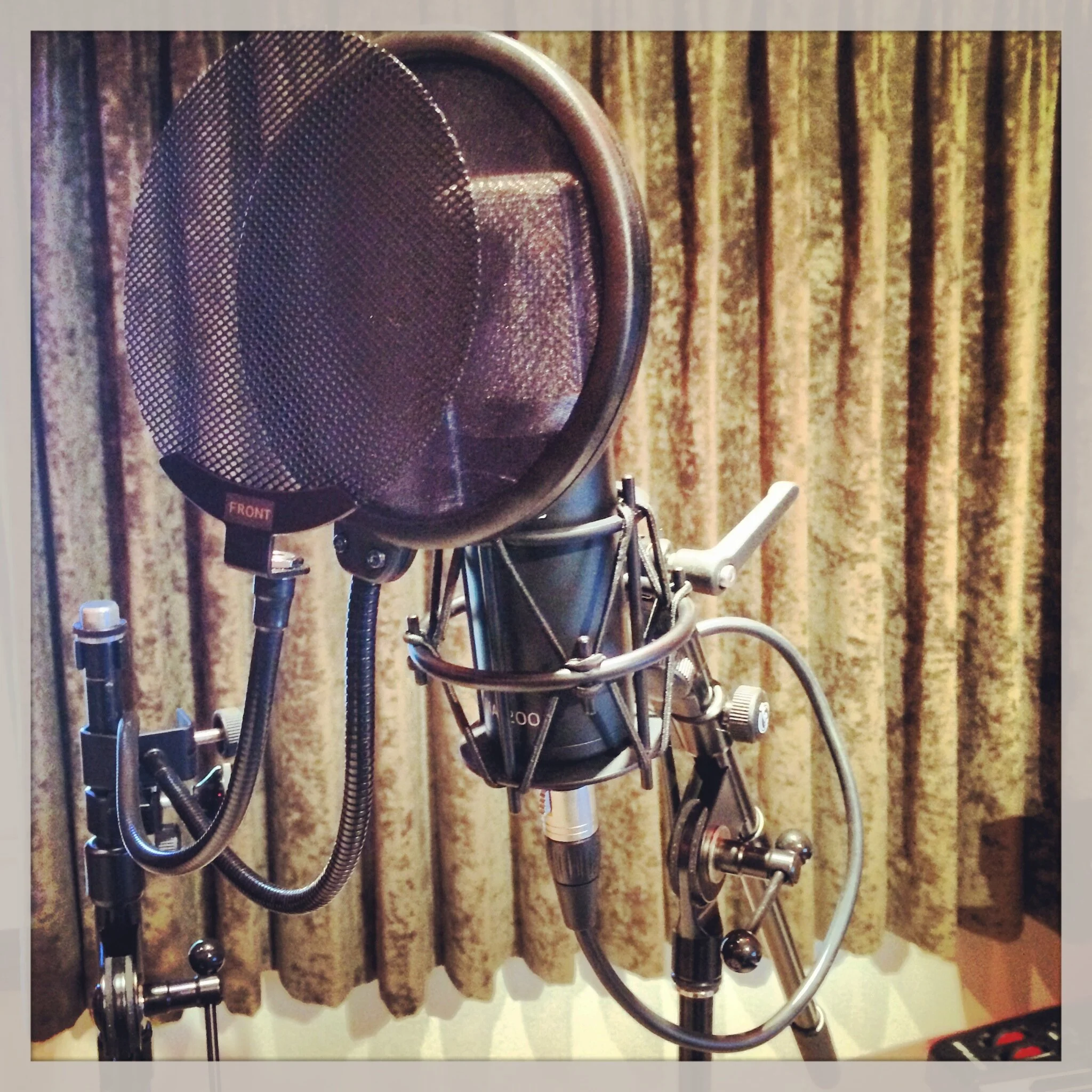Recording vocals for the final arrangement