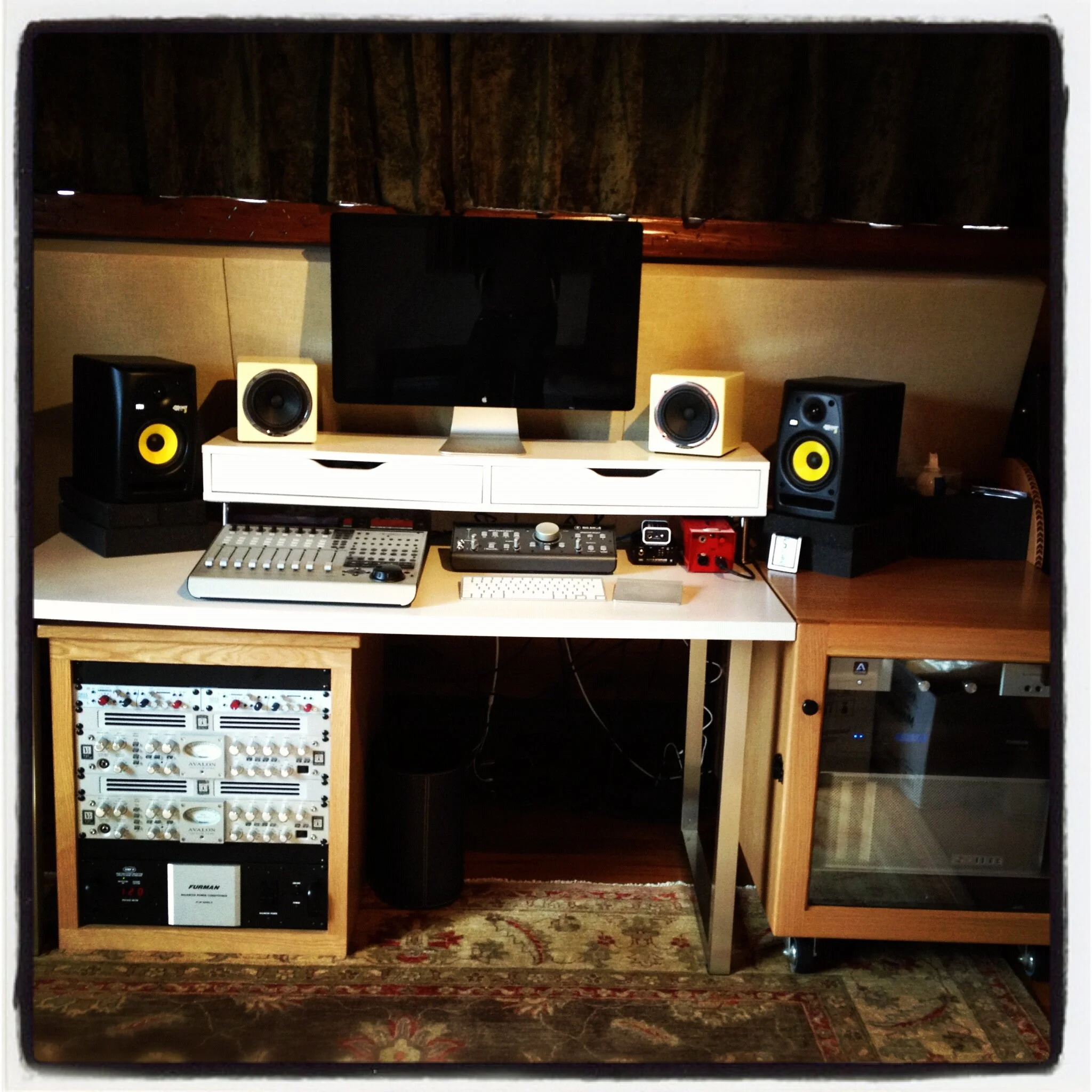 My recording equipment and setup in 2012