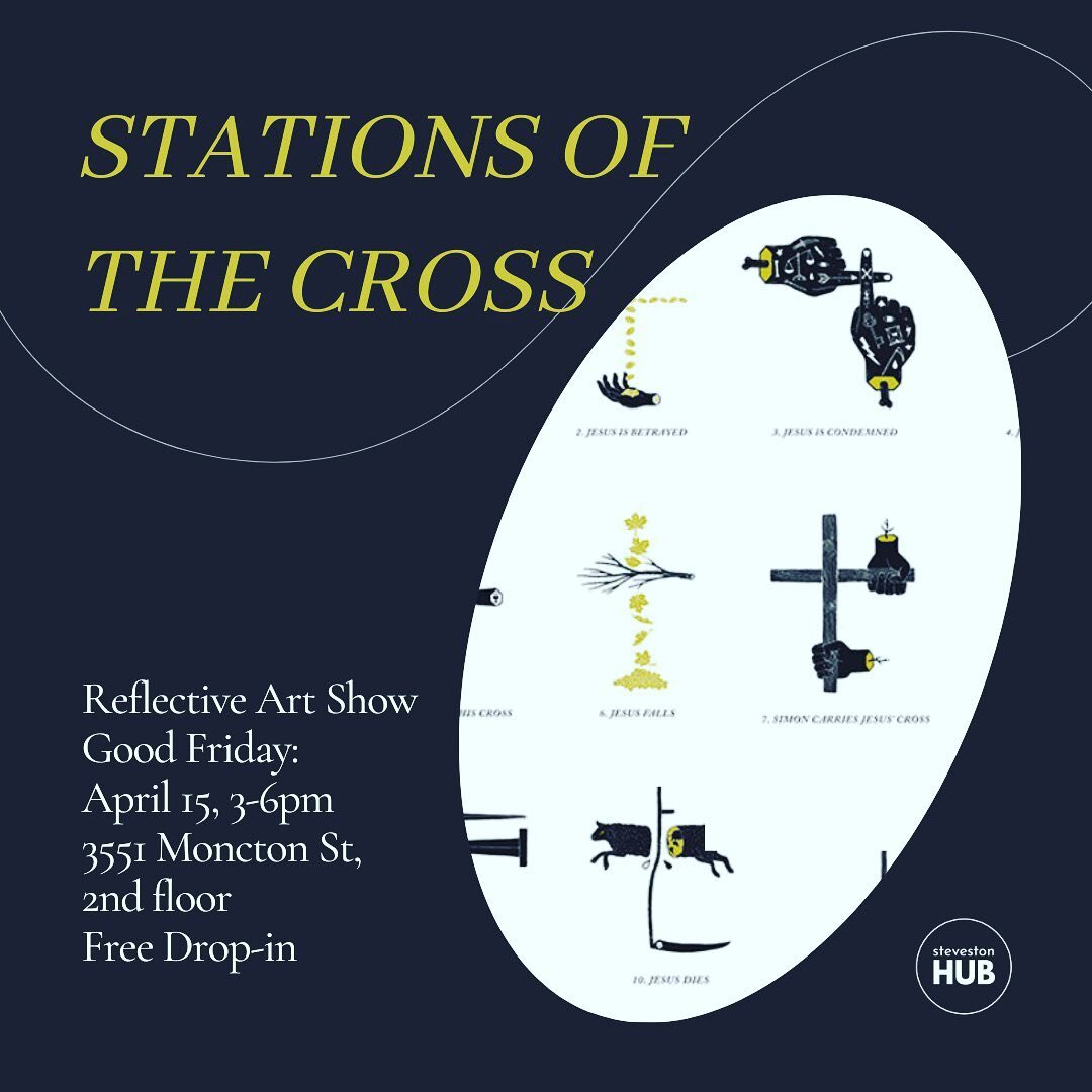 Join us by on Good Friday for @scottthepainter&rsquo;s Stations of the Cross. We will have 12 of Scott Erickson&rsquo;s drawings plus reflections posted in our studio for you to move through at your own pace, in silence. 

This is a great excuse to m