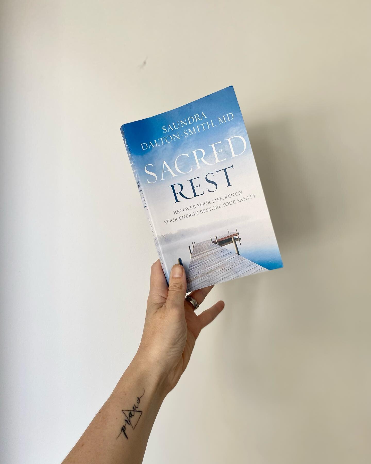 Your next #summerread: Sacred Rest by @drdaltonsmith! Think that rest means just getting more sleep or going on vacation? Not so! Find out how to bring true rest to your soul. Read along with us this summer and join the discussion mid August, in-pers