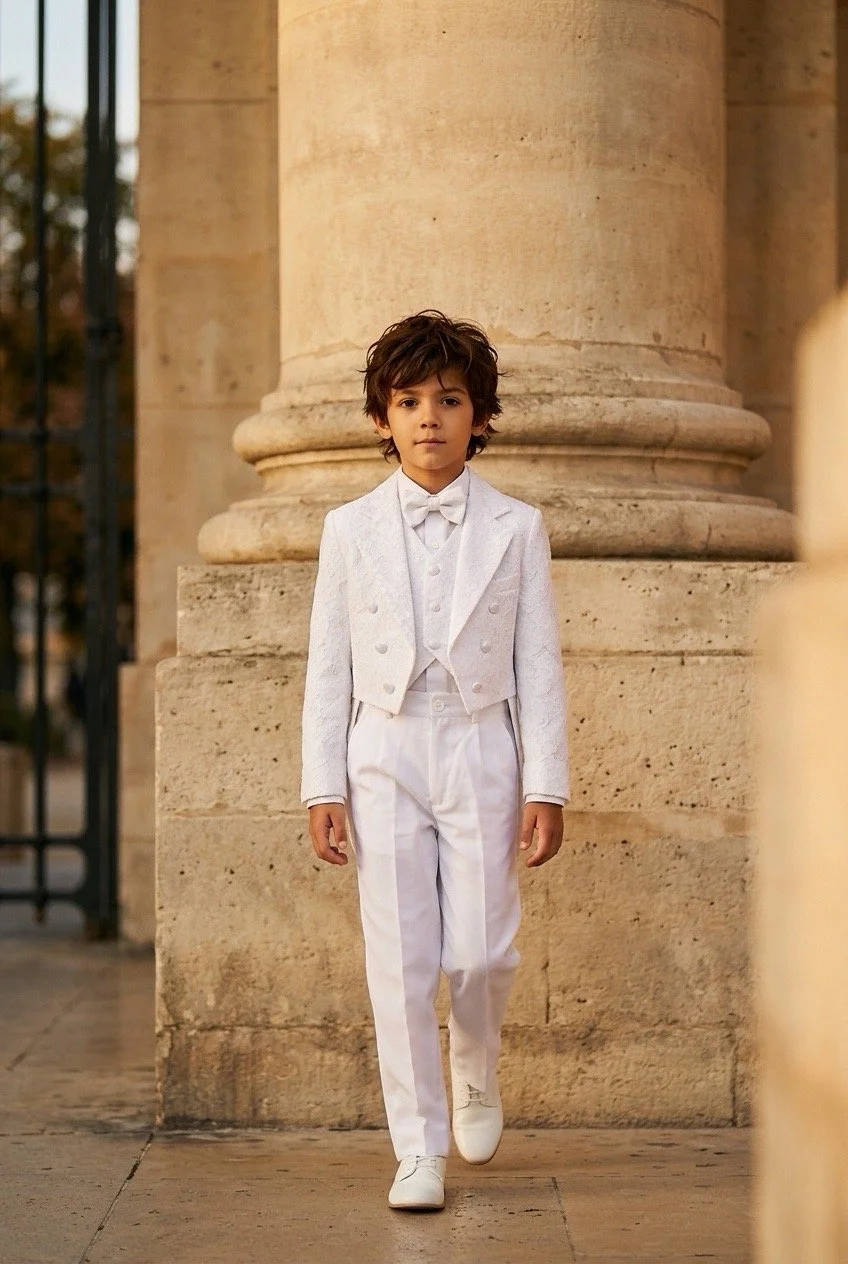 Holy Communion Boy's One Button  Penguin Tuxedo