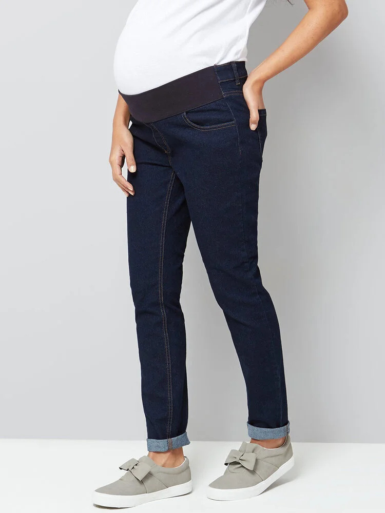 under bump skinny jeans