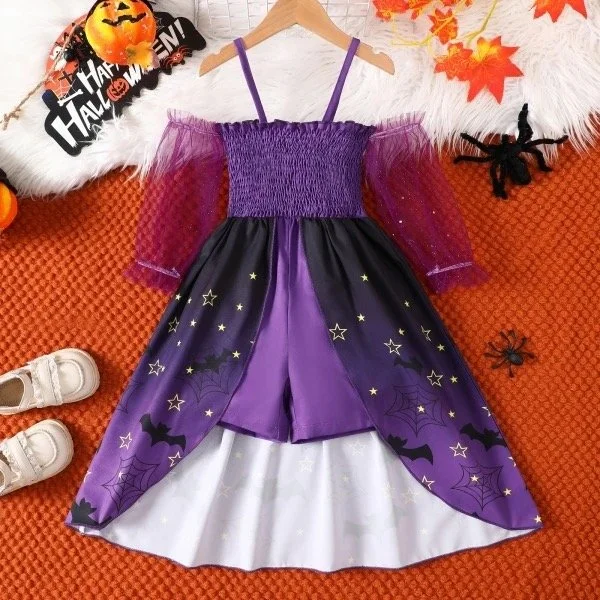Spiderweb Purple Dress
