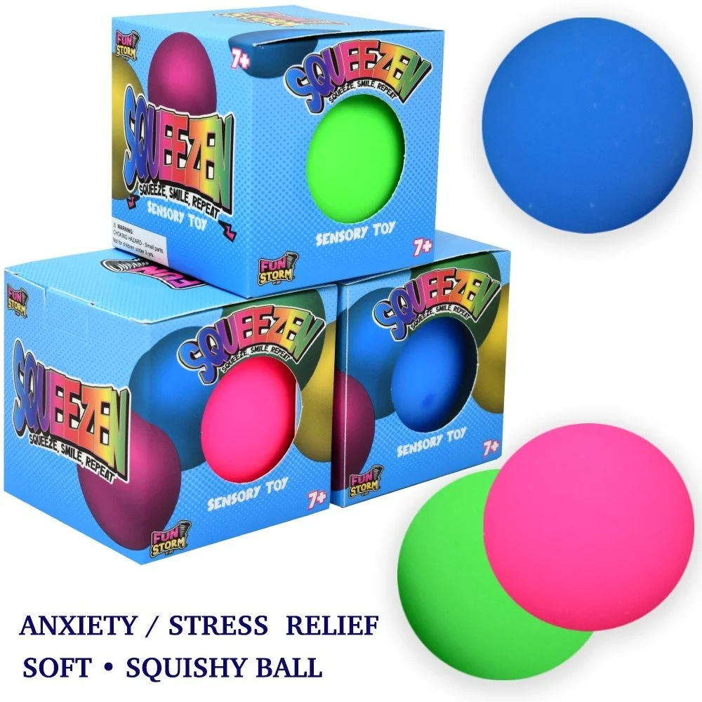 Medium Fun Storm TPR Squeeze Ball