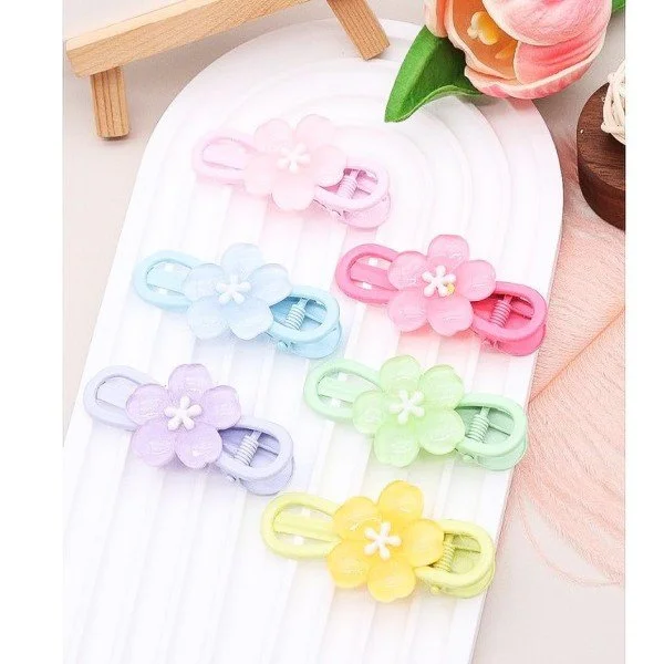 Silicone Flower Clip Set